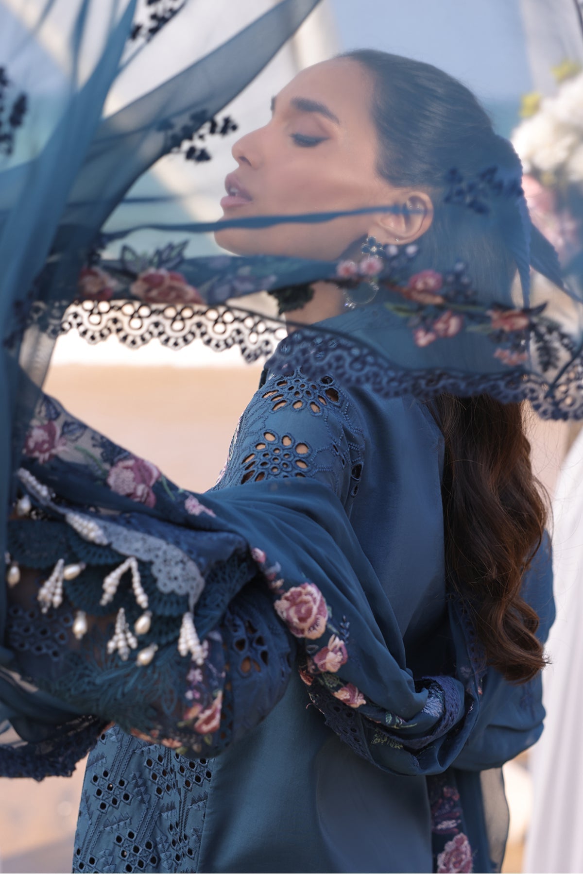 Imrozia Premium | Hania Luxury Lawn 25 | SL 86 Mirha by Imrozia Premium - Designer Dress - Type: Ladies Clothes - Available at Libayah - 100% Original