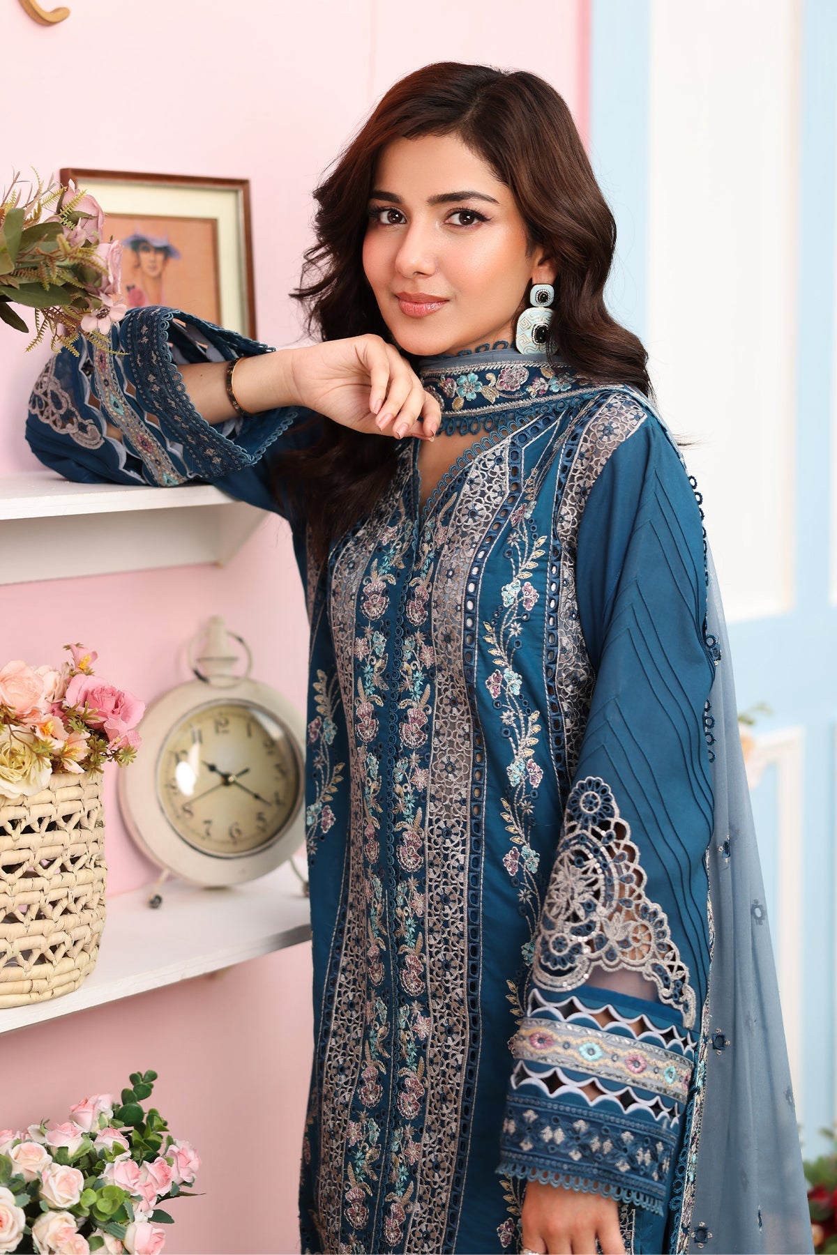 Imrozia Premium | Hayam Luxury Lawn 25 | SL 87 SAHAR by Imrozia Premium - Designer Dress - Type: Ladies Clothes - Available at Libayah - 100% Original
