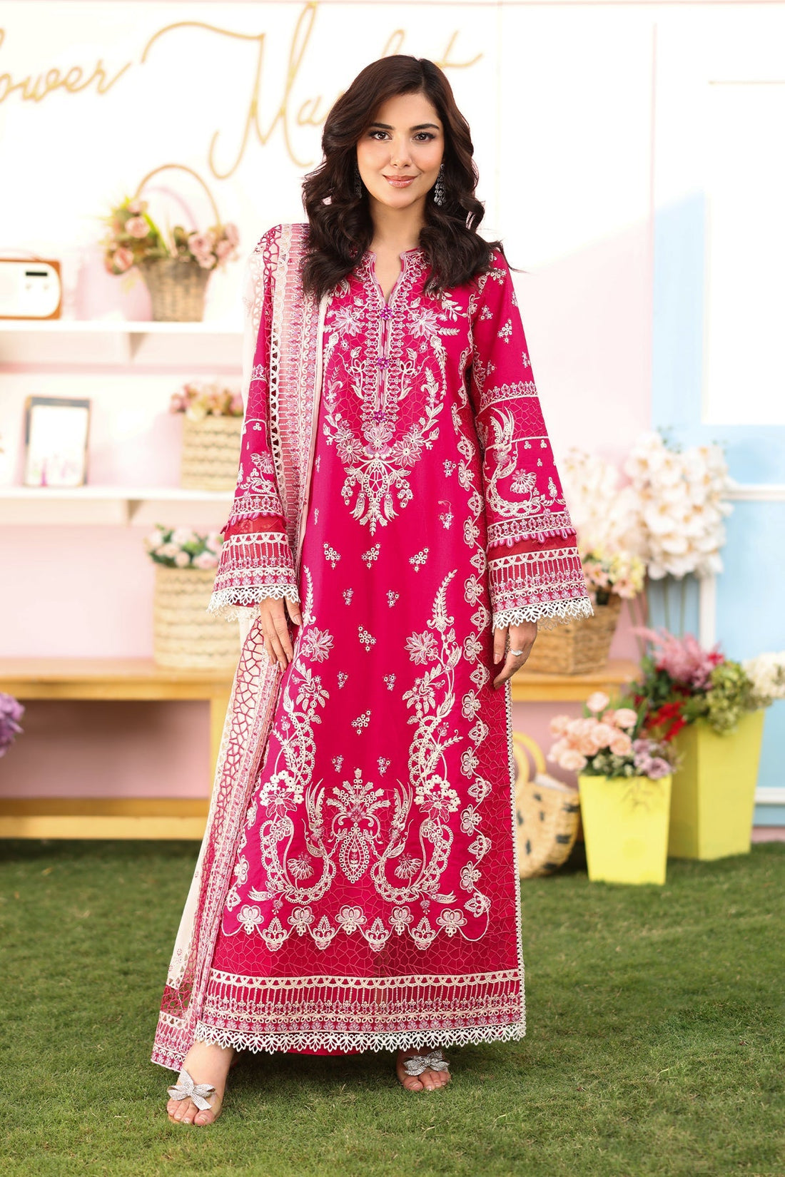 Imrozia Premium | Hayam Luxury Lawn 25 | SL 90 BASMA by Imrozia Premium - Designer Dress - Type: Ladies Clothes - Available at Libayah - 100% Original