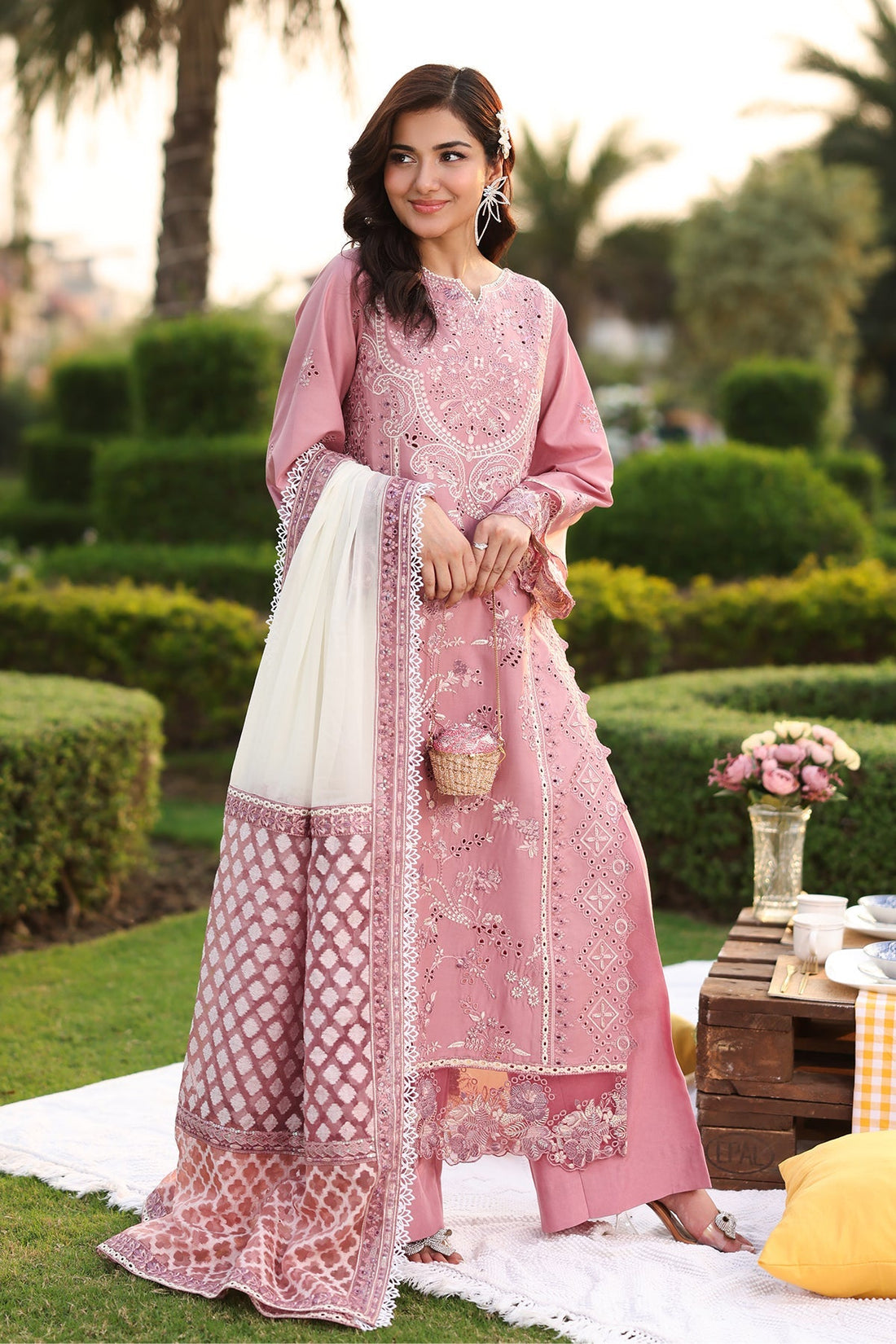 Imrozia Premium | Hayam Luxury Lawn 25 | SL 93 ISRA by Imrozia Premium - Designer Dress - Type: Ladies Clothes - Available at Libayah - 100% Original