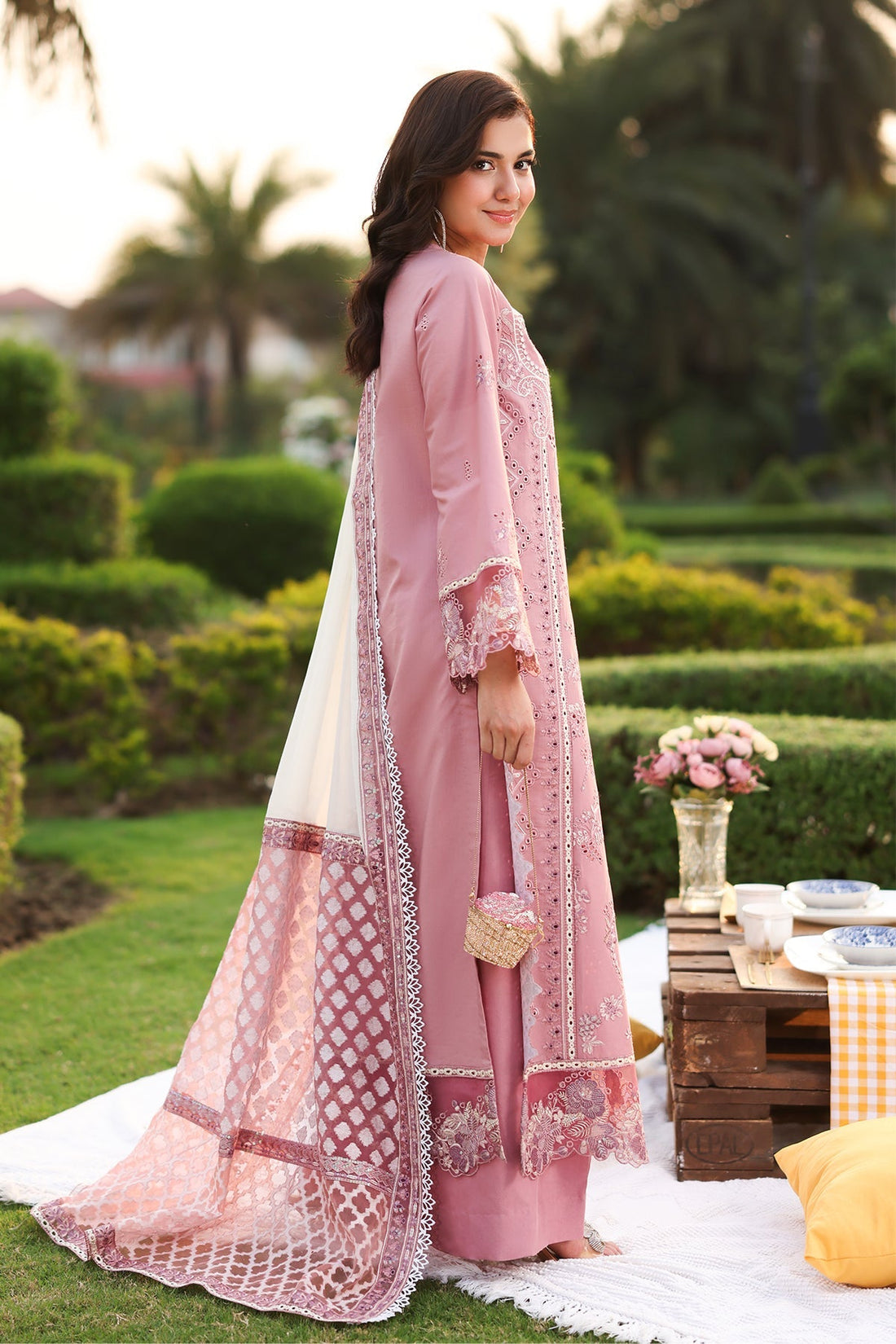 Imrozia Premium | Hayam Luxury Lawn 25 | SL 93 ISRA by Imrozia Premium - Designer Dress - Type: Ladies Clothes - Available at Libayah - 100% Original