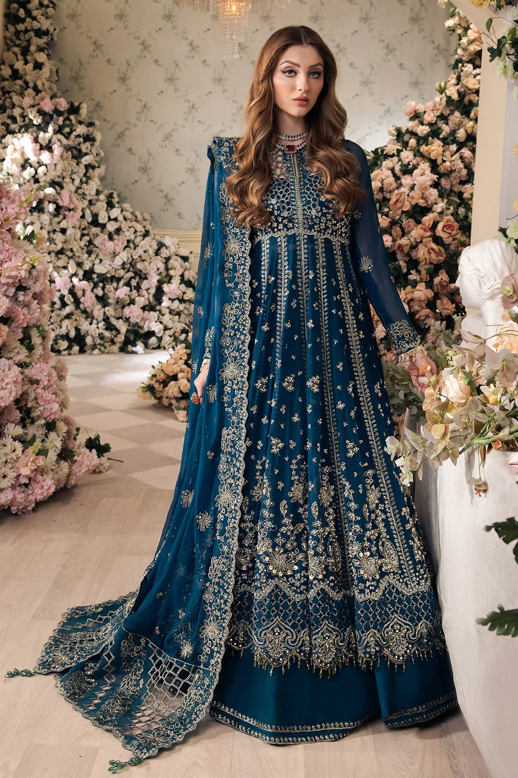Saad Shaikh | Panache Luxury Chiffon 24 | Yumna by Saad Shaikh - Designer Dress - Type: Ladies Clothes - Available at Libayah - 100% Original