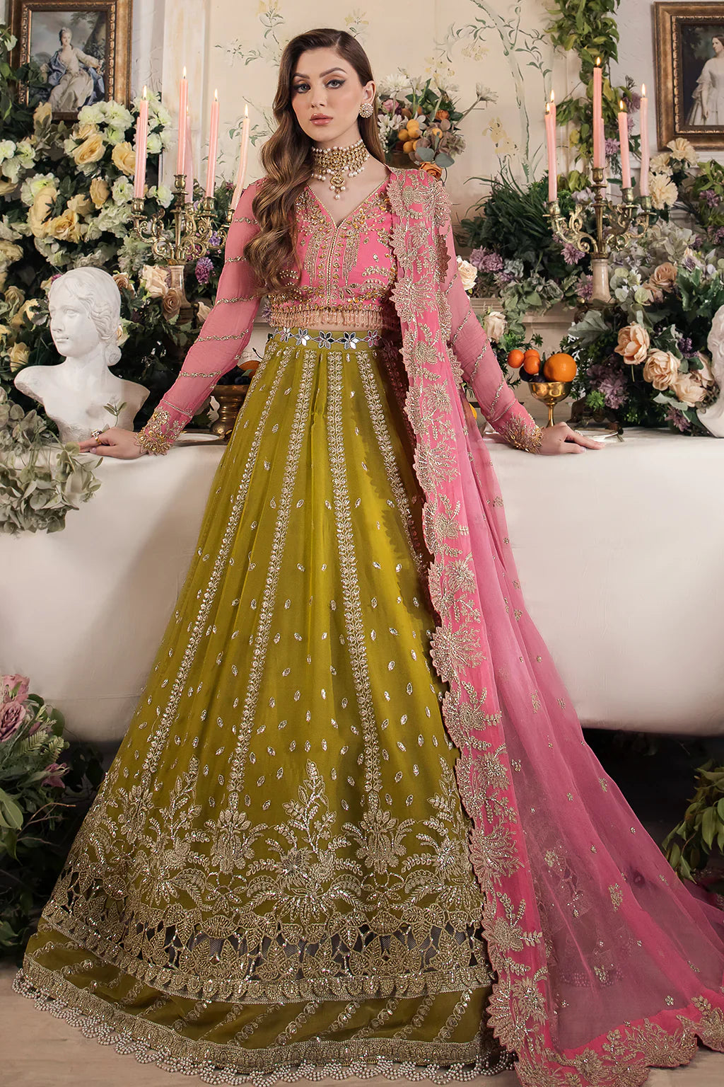 Saad Shaikh | Panache Luxury Chiffon 24 | Taskheer by Saad Shaikh - Designer Dress - Type: Ladies Clothes - Available at Libayah - 100% Original