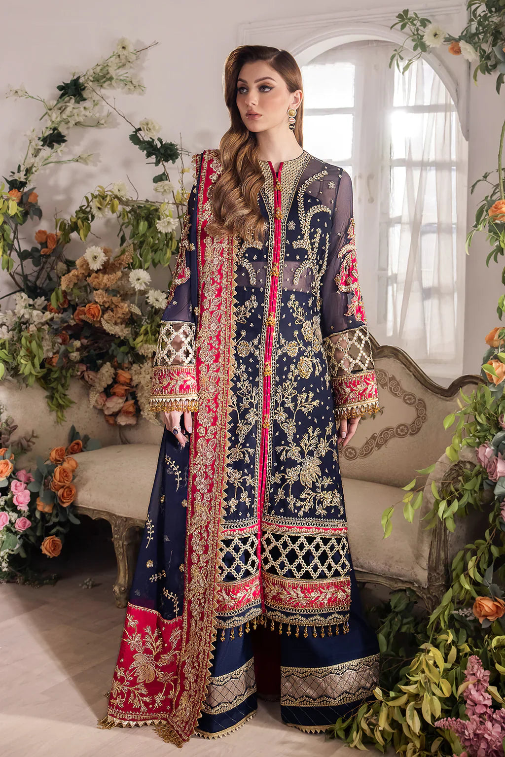 Saad Shaikh | Panache Luxury Chiffon 24 | Zofiya by Saad Shaikh - Designer Dress - Type: Ladies Clothes - Available at Libayah - 100% Original