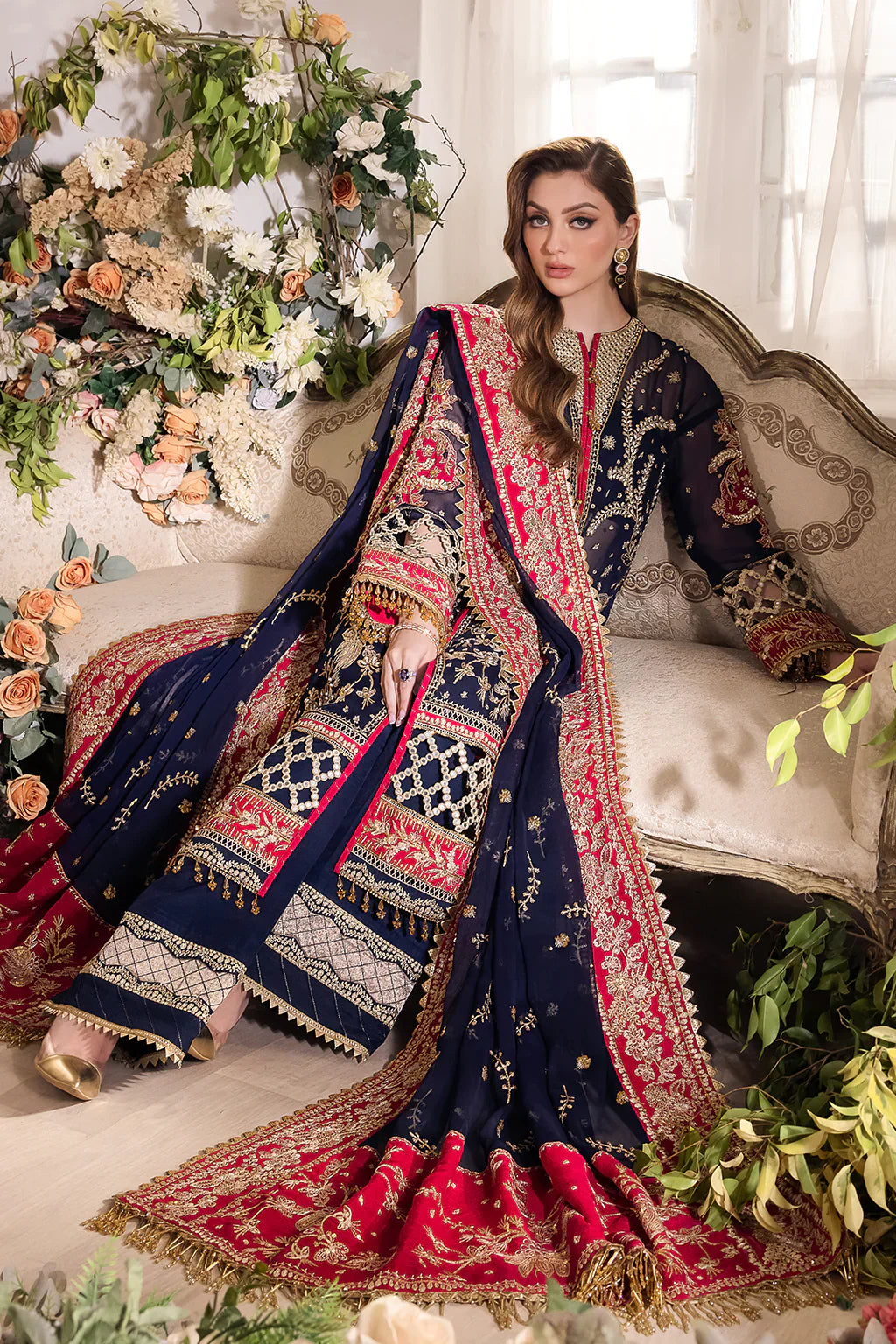 Saad Shaikh | Panache Luxury Chiffon 24 | Zofiya by Saad Shaikh - Designer Dress - Type: Ladies Clothes - Available at Libayah - 100% Original