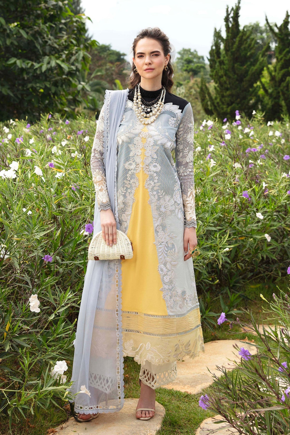 Sable Vogue | Luxury Lawn 24 | Leena by Sable Vogue - Designer Dress - Type: Ladies Clothes - Available at Libayah - 100% Original