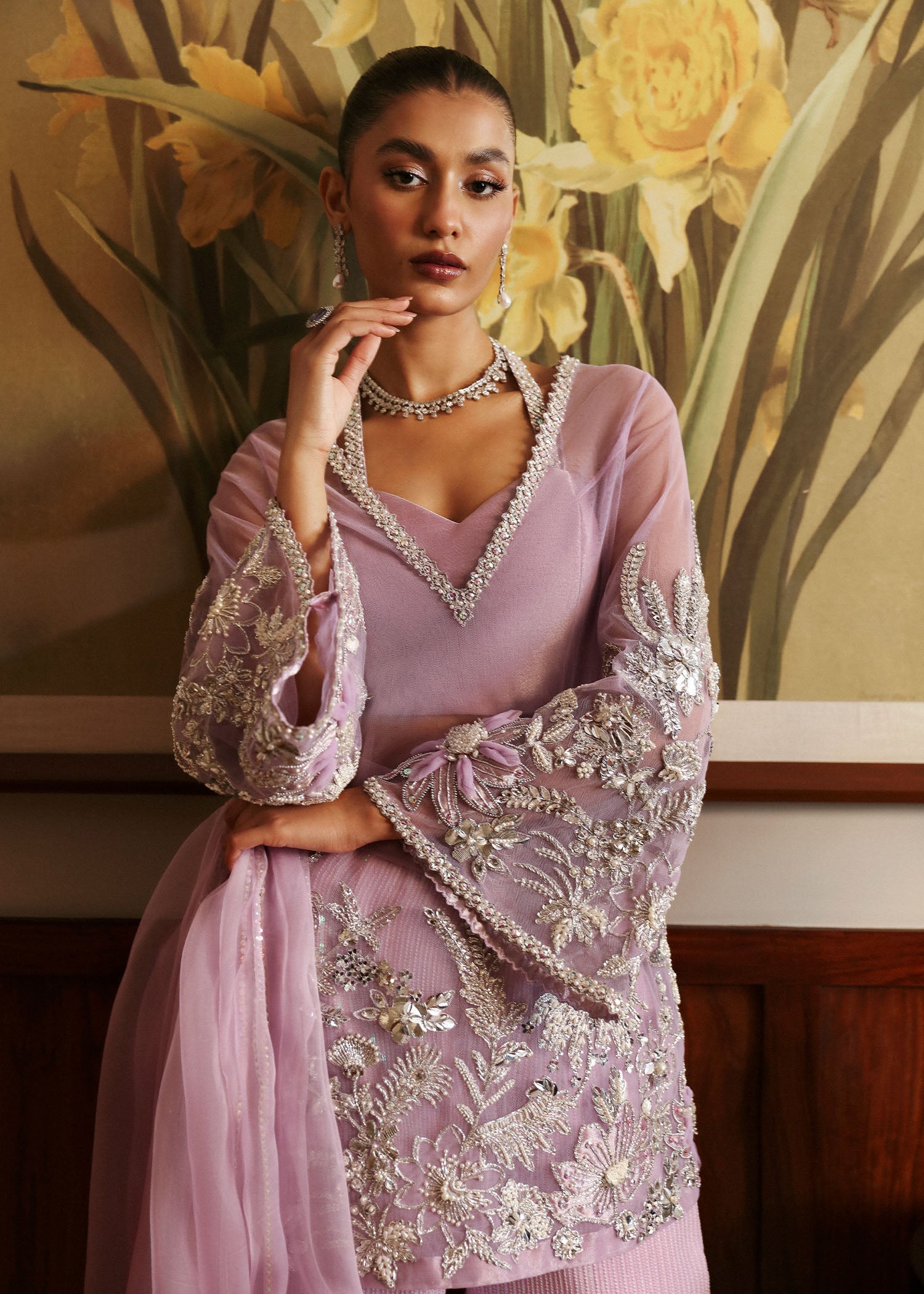 Sadaf Fawad Khan | Late Checkout at the Fred | Purple Charm by Sadaf Fawad Khan - Designer Dress - Type: Ladies Clothes - Available at Libayah - 100% Original