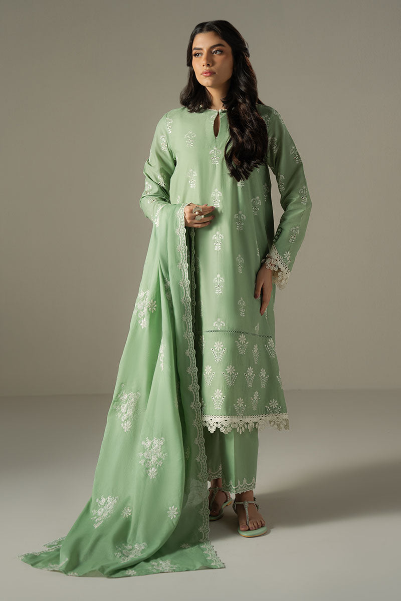 Cross Stitch | Chikankari Lawn 25 | SAGE GARDEN by Cross Stitch - Designer Dress - Type: Ladies Clothes - Available at Libayah - 100% Original