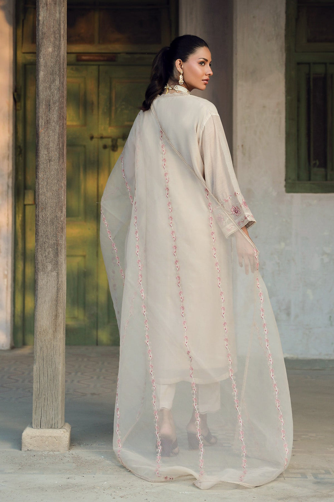 Sahar | Luxe Ready to Wear |  Beige Bloom by Sahar - Designer Dress - Type: Ladies Clothes - Available at Libayah - 100% Original