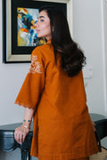 Sahar | Ready to Wear | Saffron Sunset by Sahar - Designer Dress - Type: Ladies Clothes - Available at Libayah - 100% Original