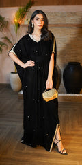 Erum Khan | Velvet Wisper | Black Swan by Erum Khan - Designer Dress - Type: Ladies Clothes - Available at Libayah - 100% Original