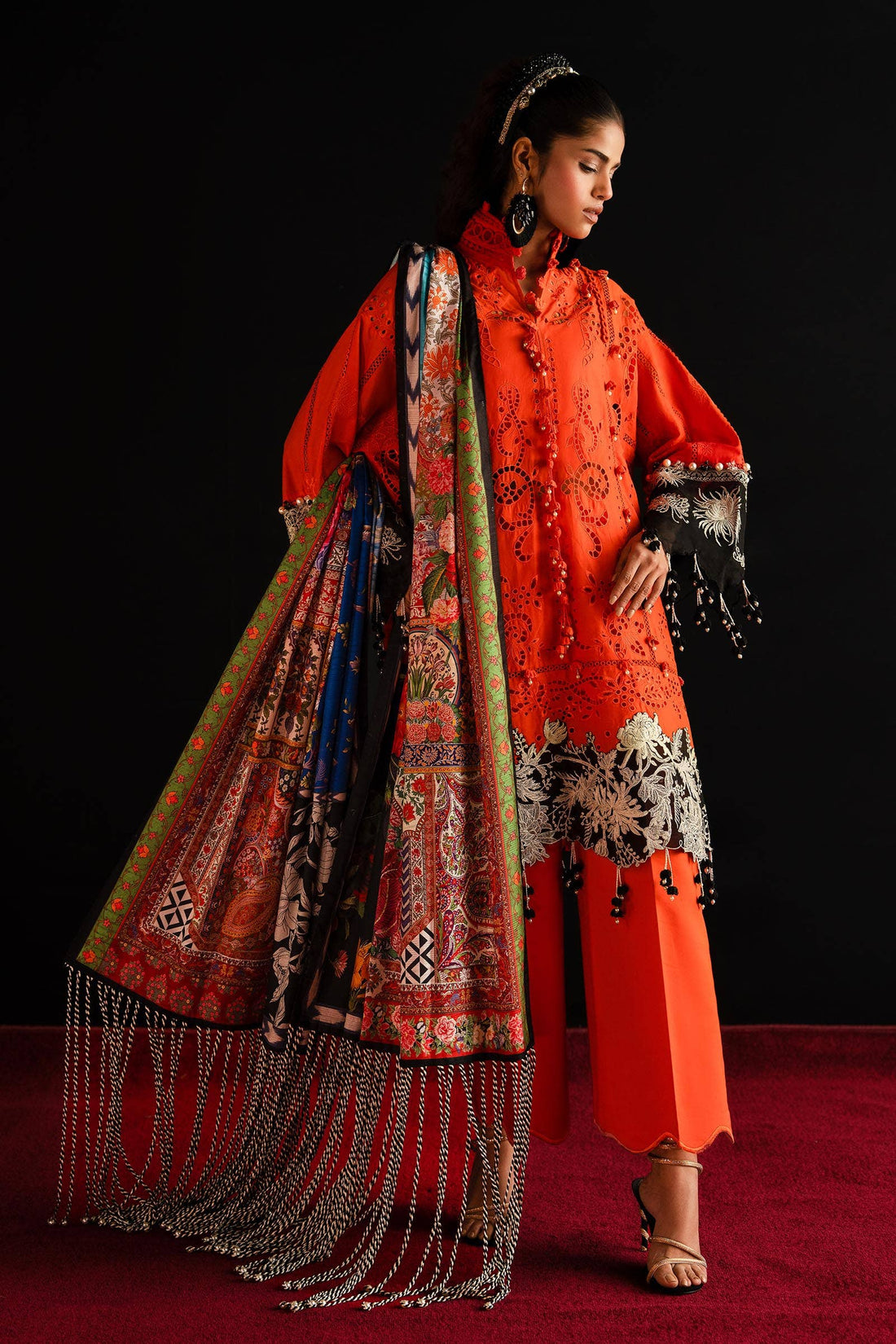 Sana Safinaz | Luxury Collection 24 | L241-001A-3CL by Sana Safinaz - Designer Dress - Type: Ladies Clothes - Available at Libayah - 100% Original