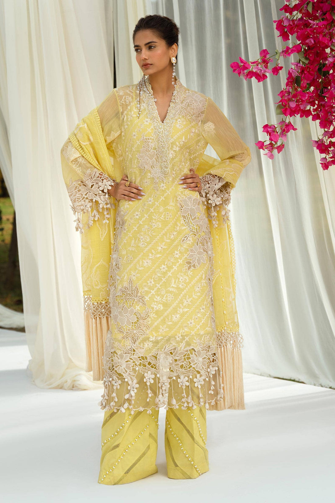 Sana Safinaz | Luxury Collection 24 | L241-010A-3CV by Sana Safinaz - Designer Dress - Type: Ladies Clothes - Available at Libayah - 100% Original