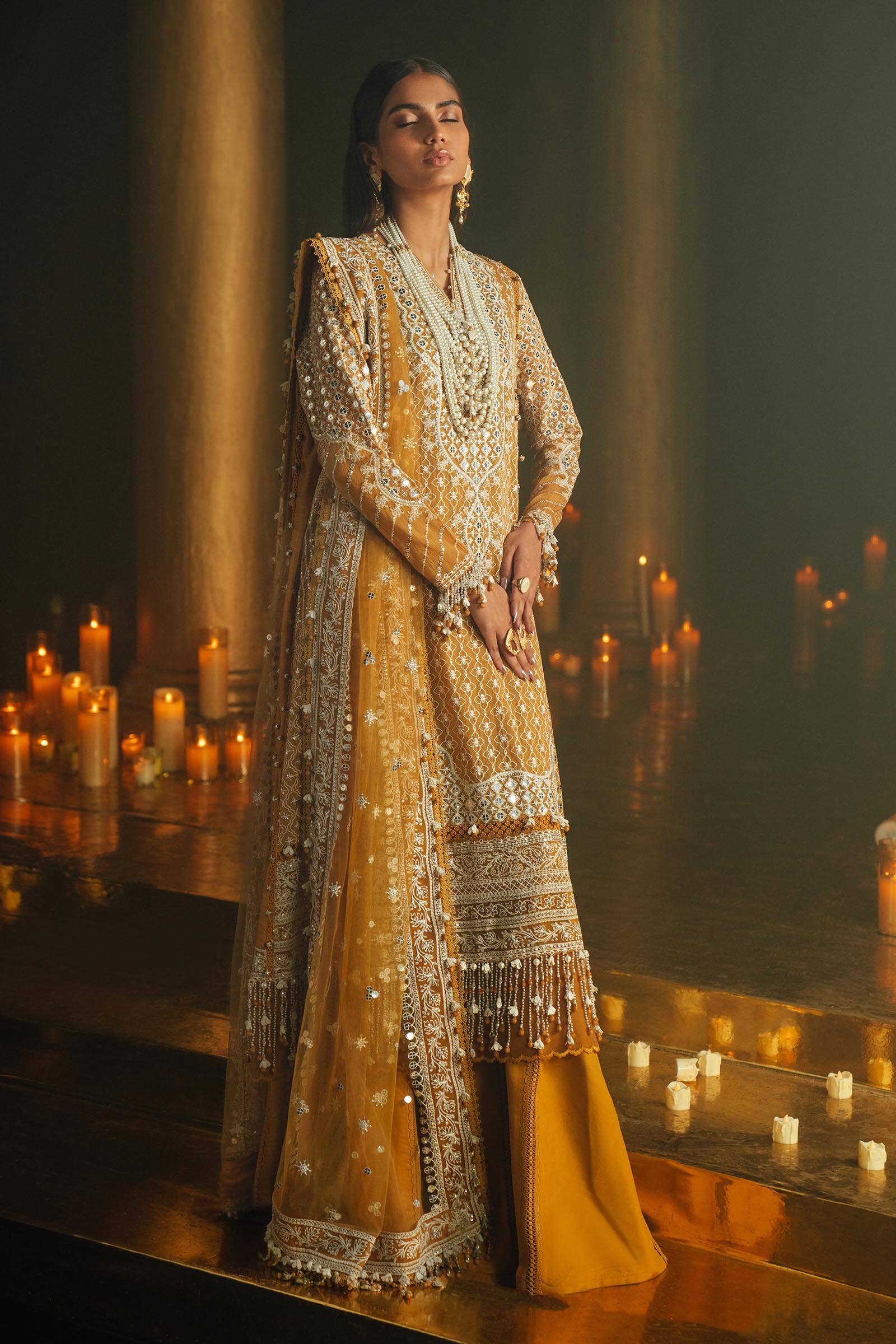 Sana Safinaz | Luxury Collection 24 | L241-002B-3CT by Sana Safinaz - Designer Dress - Type: Ladies Clothes - Available at Libayah - 100% Original