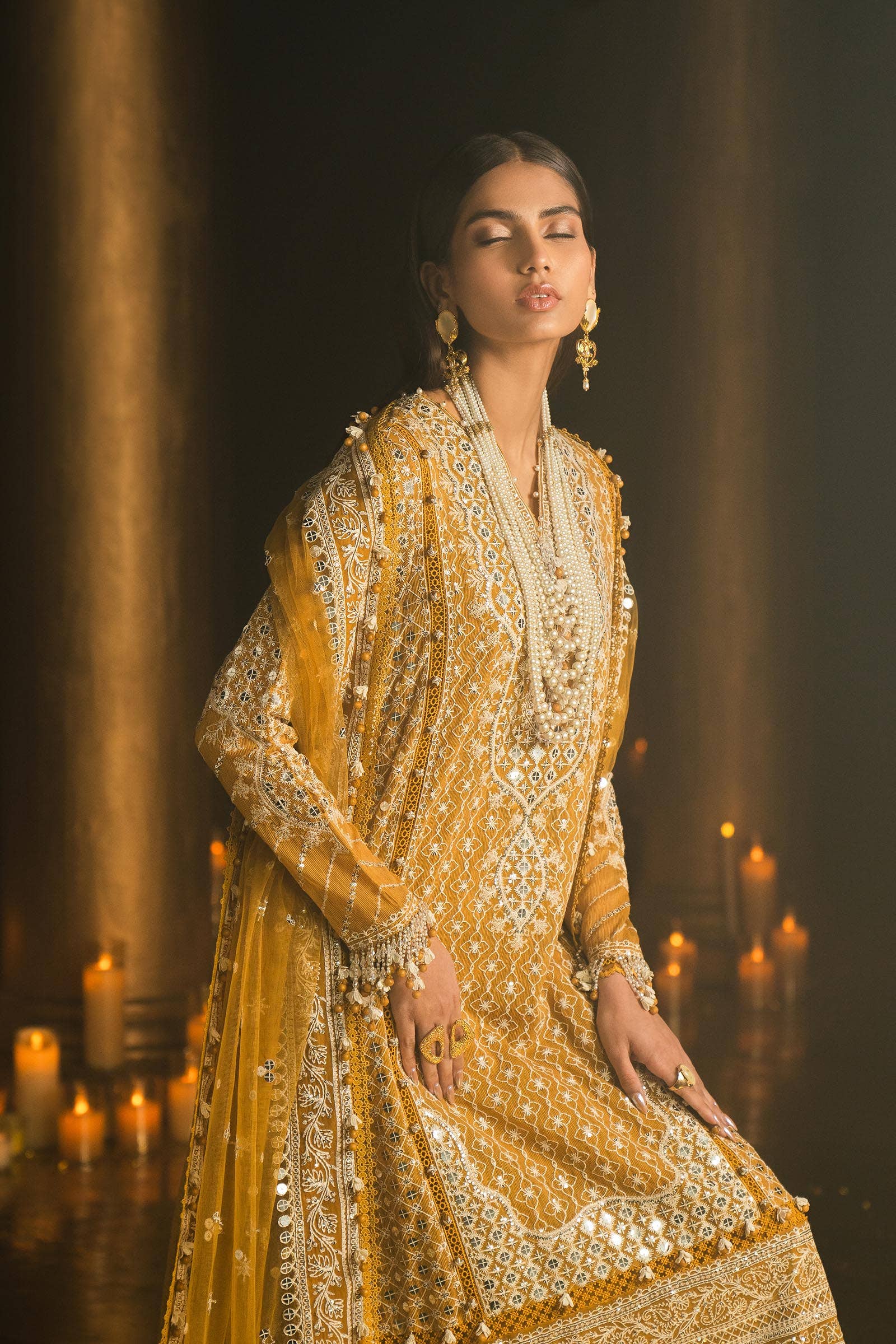 Sana Safinaz | Luxury Collection 24 | L241-002B-3CT by Sana Safinaz - Designer Dress - Type: Ladies Clothes - Available at Libayah - 100% Original