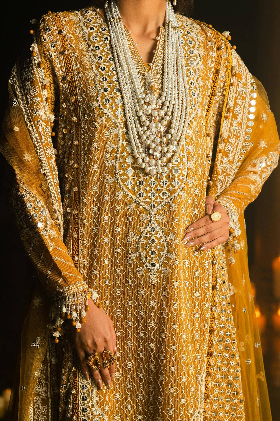 Sana Safinaz | Luxury Collection 24 | L241-002B-3CT by Sana Safinaz - Designer Dress - Type: Ladies Clothes - Available at Libayah - 100% Original