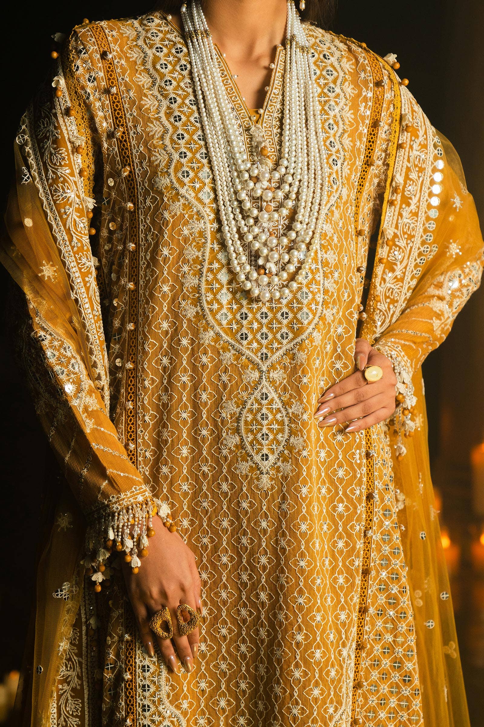 Sana Safinaz | Luxury Collection 24 | L241-002B-3CT by Sana Safinaz - Designer Dress - Type: Ladies Clothes - Available at Libayah - 100% Original