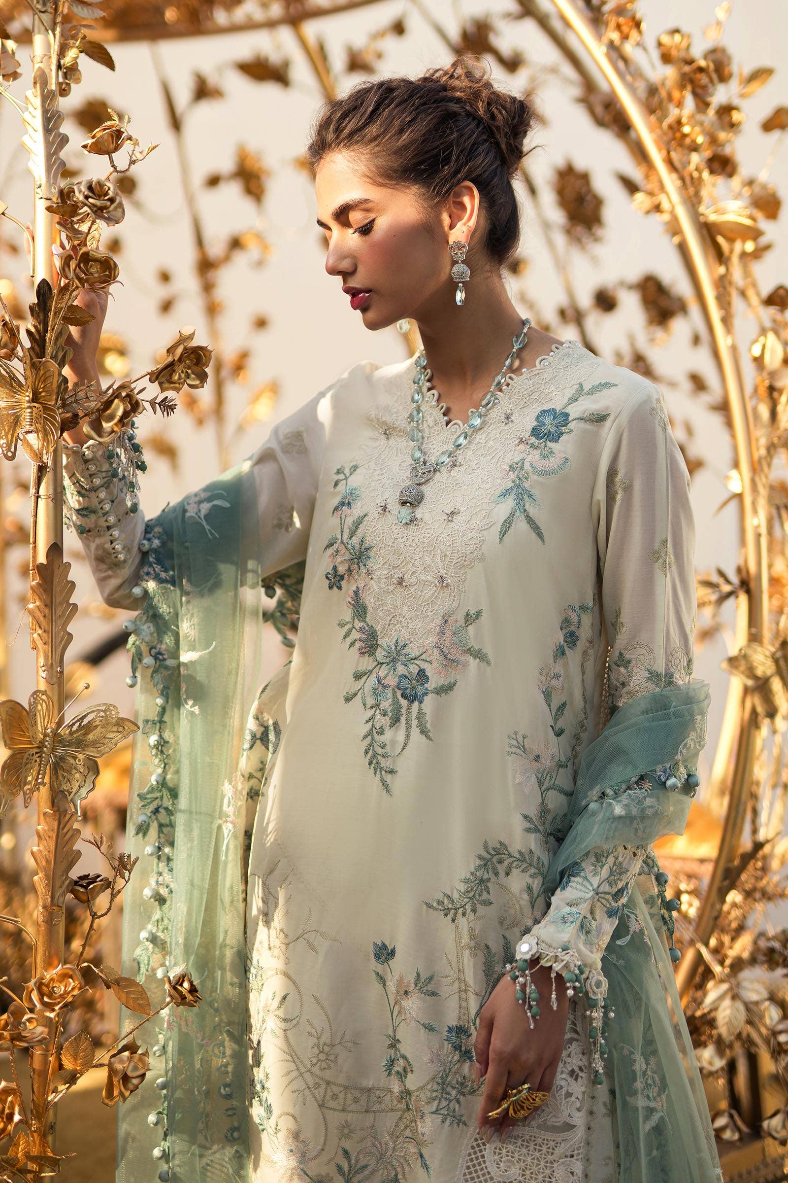Sana Safinaz | Luxury Collection 24 | L241-003A-3CT by Sana Safinaz - Designer Dress - Type: Ladies Clothes - Available at Libayah - 100% Original