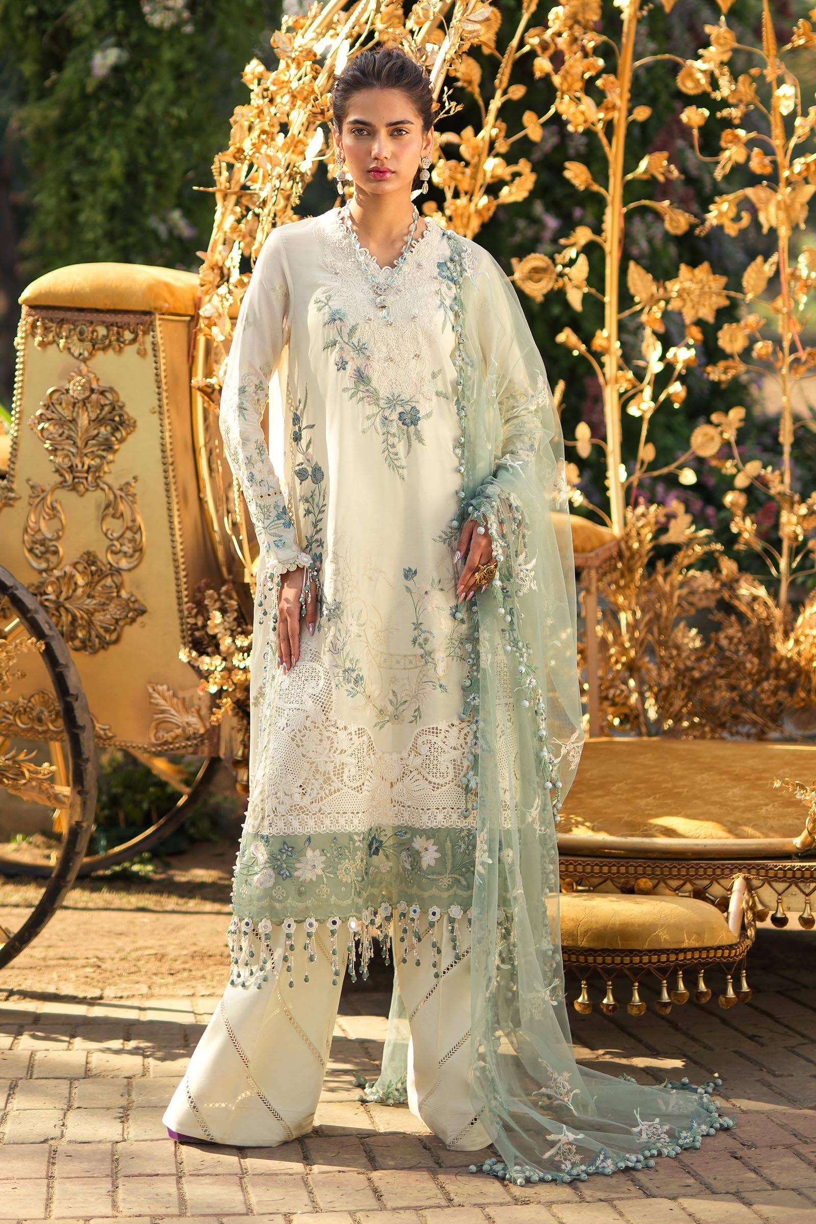 Sana Safinaz | Luxury Collection 24 | L241-003A-3CT by Sana Safinaz - Designer Dress - Type: Ladies Clothes - Available at Libayah - 100% Original