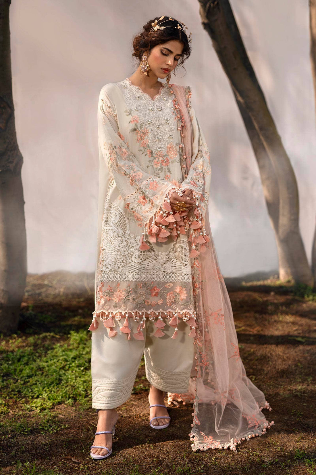 Sana Safinaz | Luxury Collection 24 | L241-003B-3CT by Sana Safinaz - Designer Dress - Type: Ladies Clothes - Available at Libayah - 100% Original