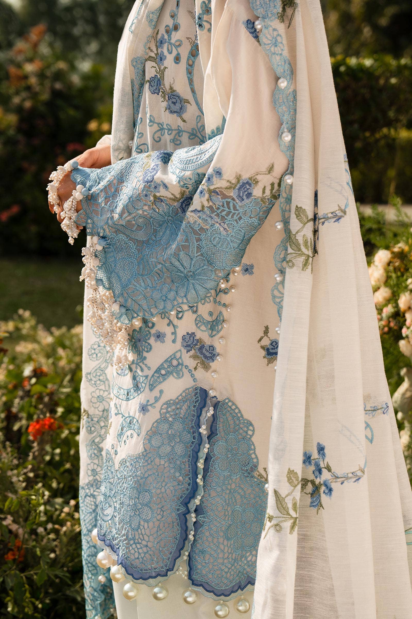 Sana Safinaz | Luxury Collection 24 | L241-004A-3CV by Sana Safinaz - Designer Dress - Type: Ladies Clothes - Available at Libayah - 100% Original