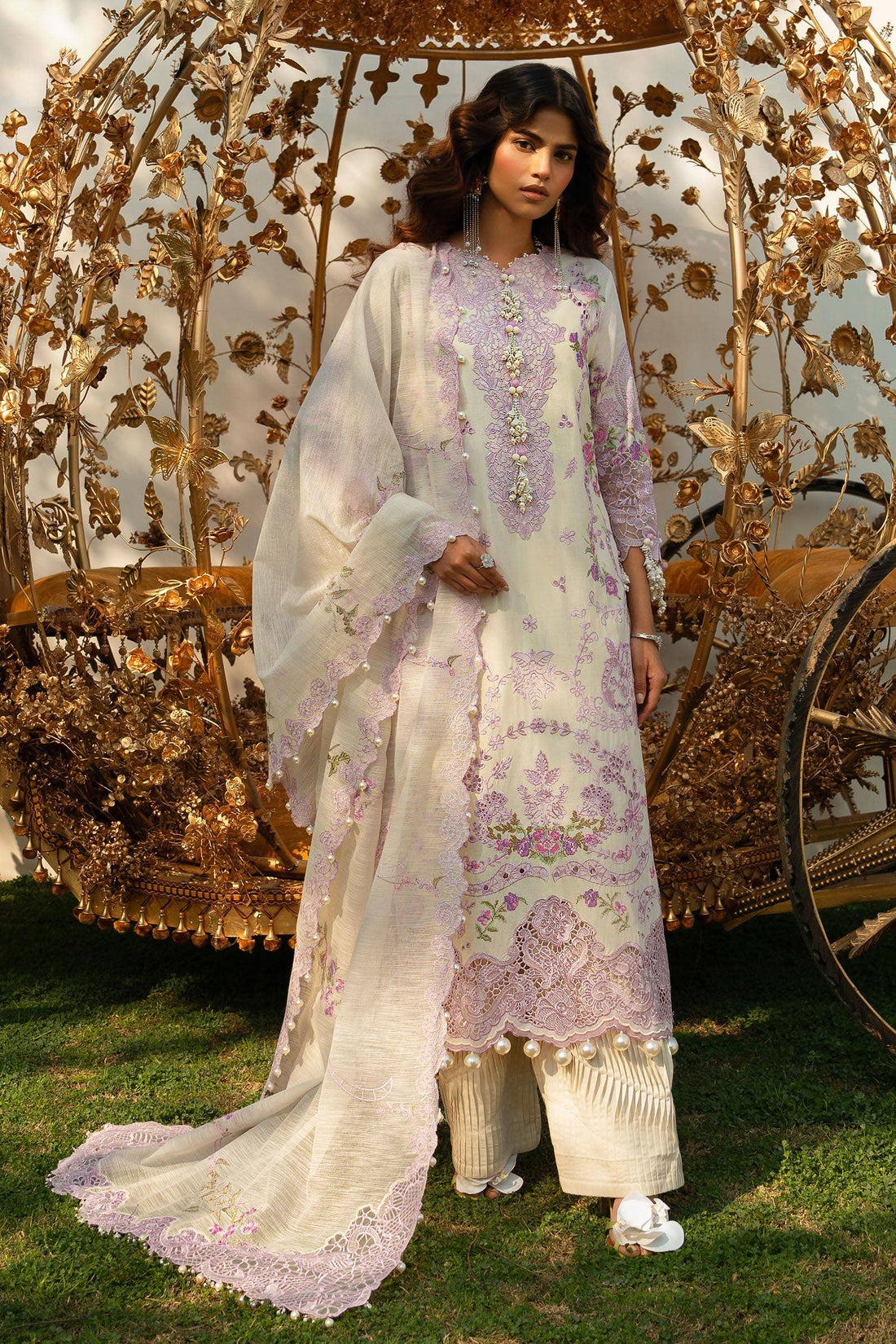 Sana Safinaz | Luxury Collection 24 | L241-004B-3CV by Sana Safinaz - Designer Dress - Type: Ladies Clothes - Available at Libayah - 100% Original
