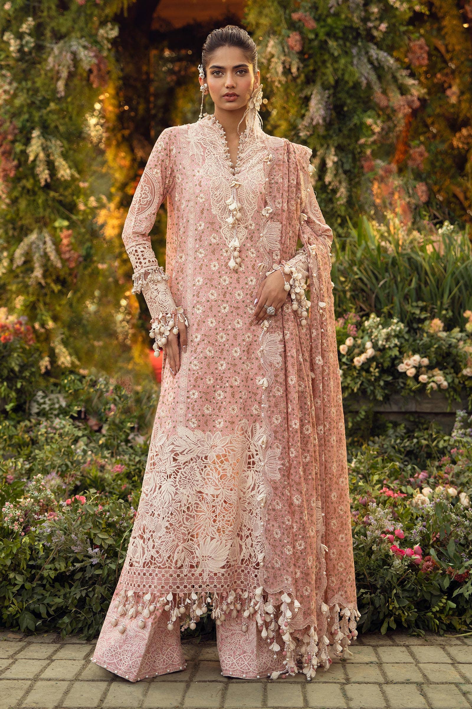 Sana Safinaz | Luxury Collection 24 | L241-005A-3CU by Sana Safinaz - Designer Dress - Type: Ladies Clothes - Available at Libayah - 100% Original