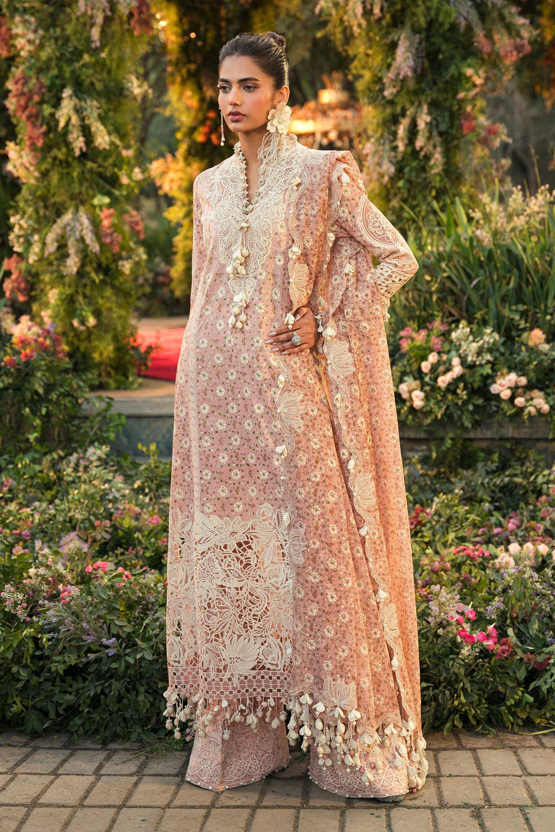 Sana Safinaz | Luxury Collection 24 | L241-005A-3CU by Sana Safinaz - Designer Dress - Type: Ladies Clothes - Available at Libayah - 100% Original