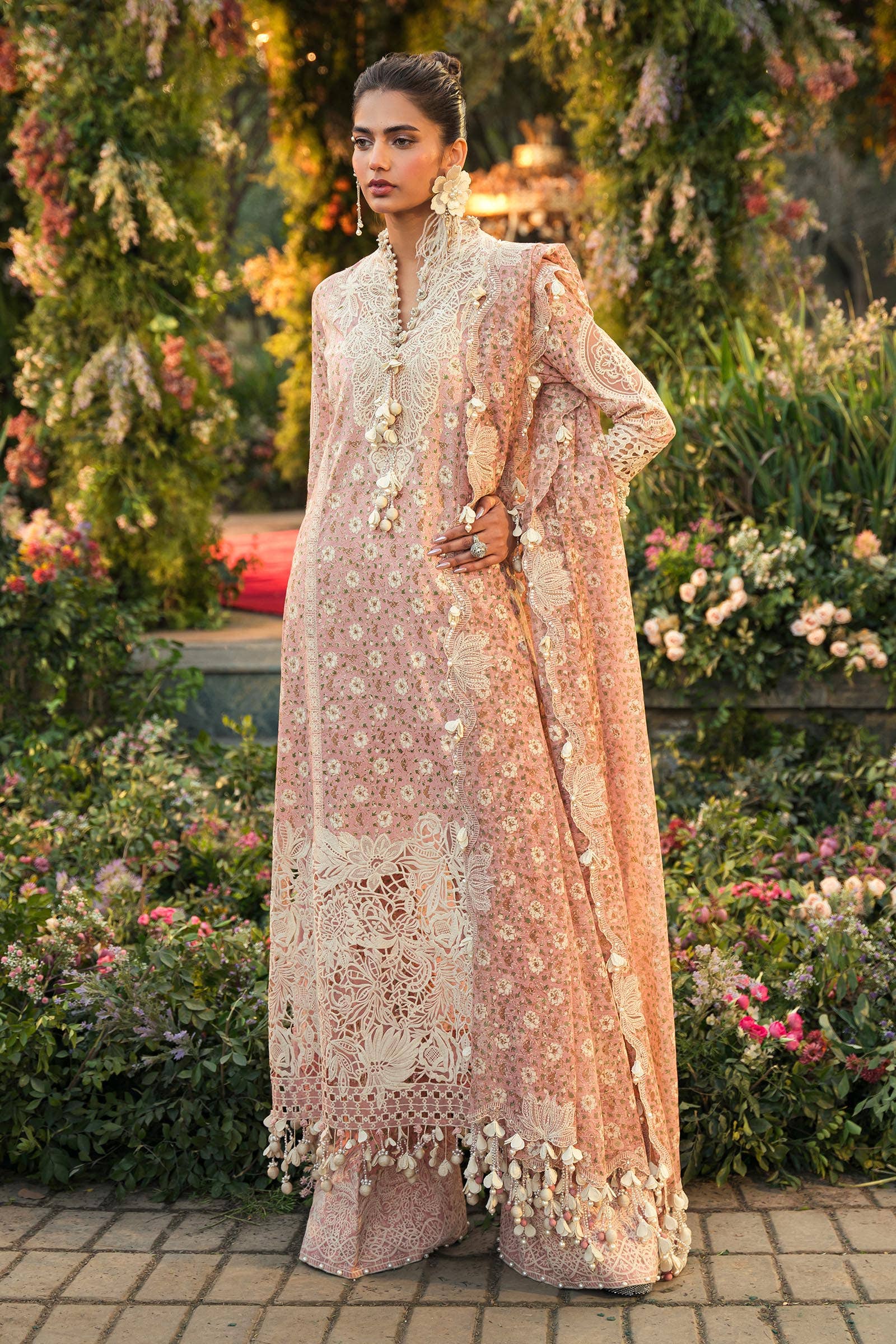 Sana Safinaz | Luxury Collection 24 | L241-005A-3CU by Sana Safinaz - Designer Dress - Type: Ladies Clothes - Available at Libayah - 100% Original