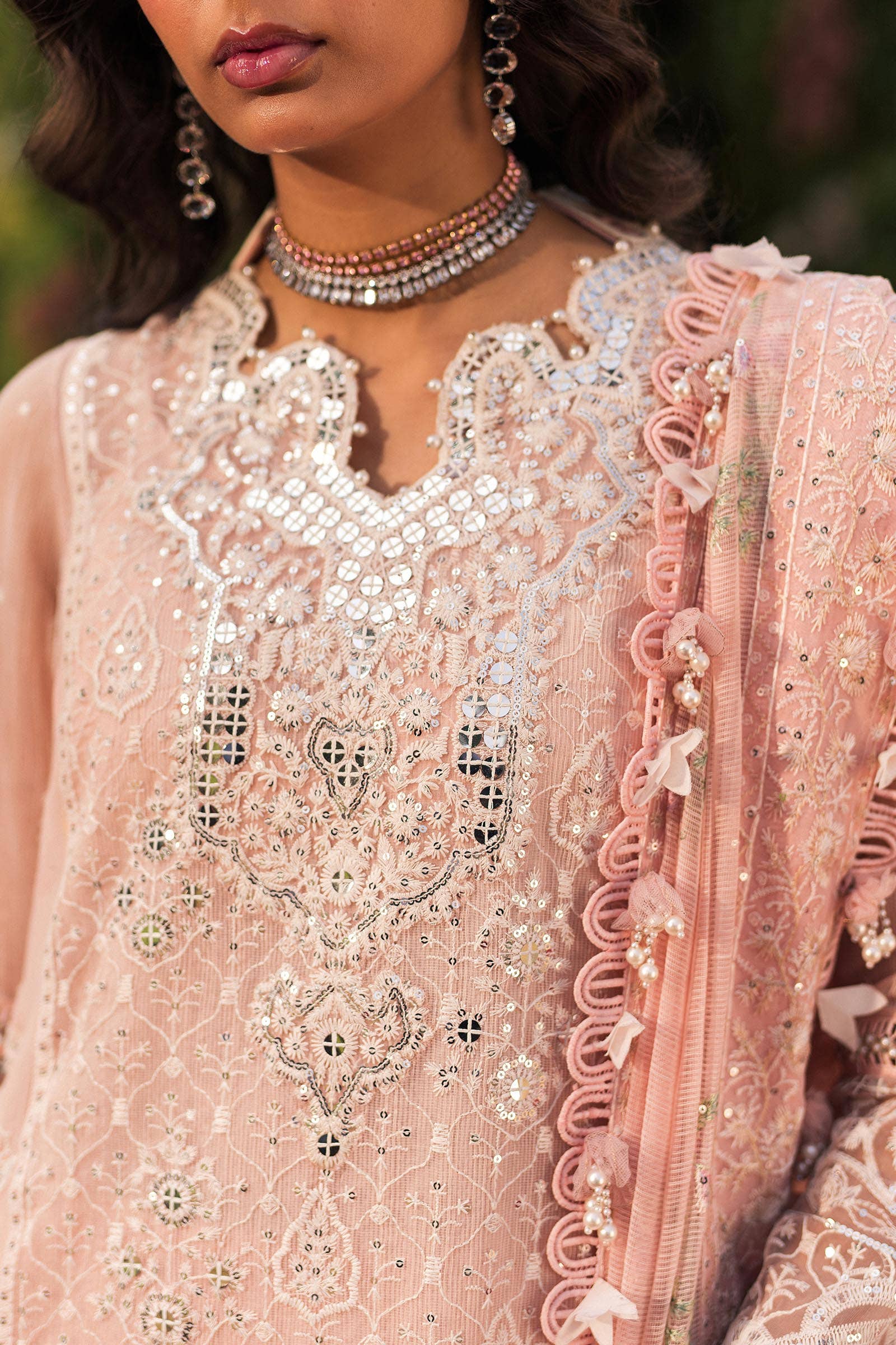 Sana Safinaz | Luxury Collection 24 | L241-006A-3CV by Sana Safinaz - Designer Dress - Type: Ladies Clothes - Available at Libayah - 100% Original