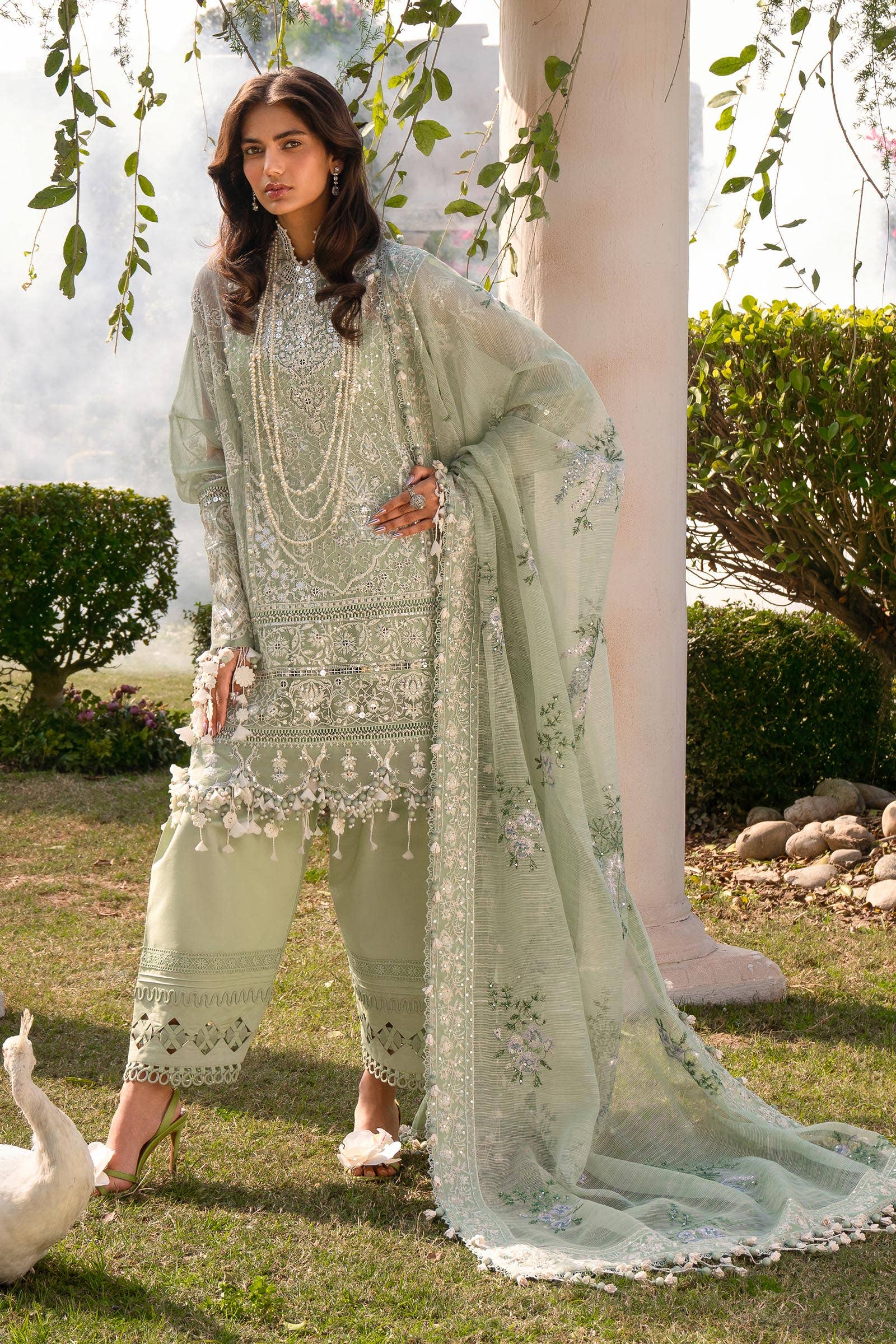 Sana Safinaz | Luxury Collection 24 | L241-006B-3CV by Sana Safinaz - Designer Dress - Type: Ladies Clothes - Available at Libayah - 100% Original