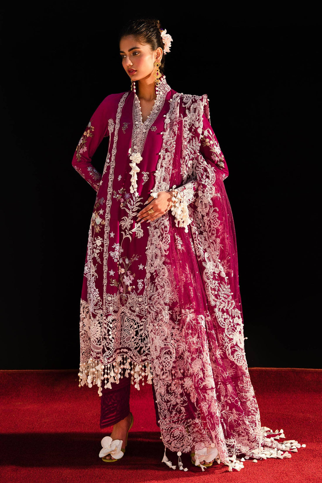 Sana Safinaz | Luxury Collection 24 | L241-007B-3CT by Sana Safinaz - Designer Dress - Type: Ladies Clothes - Available at Libayah - 100% Original