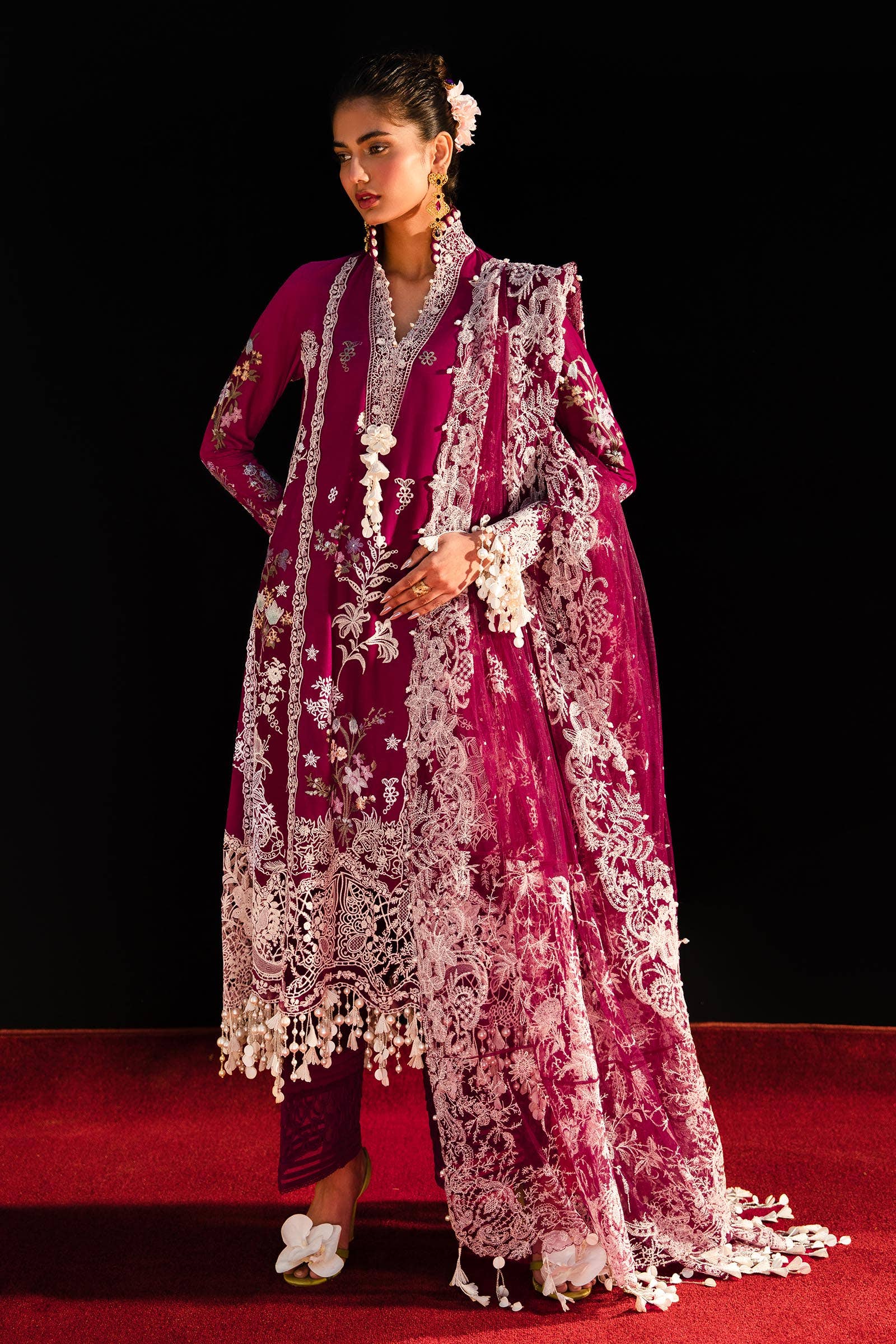 Sana Safinaz | Luxury Collection 24 | L241-007B-3CT by Sana Safinaz - Designer Dress - Type: Ladies Clothes - Available at Libayah - 100% Original