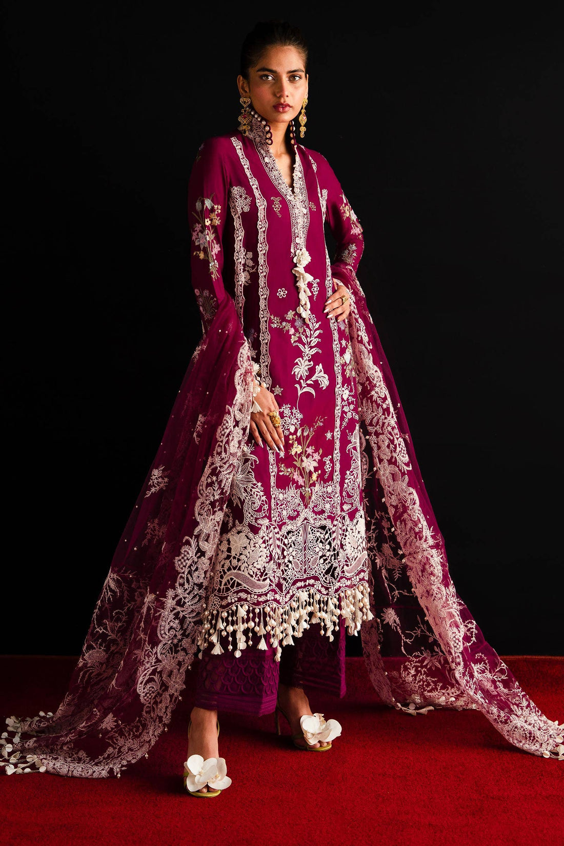 Sana Safinaz | Luxury Collection 24 | L241-007B-3CT by Sana Safinaz - Designer Dress - Type: Ladies Clothes - Available at Libayah - 100% Original