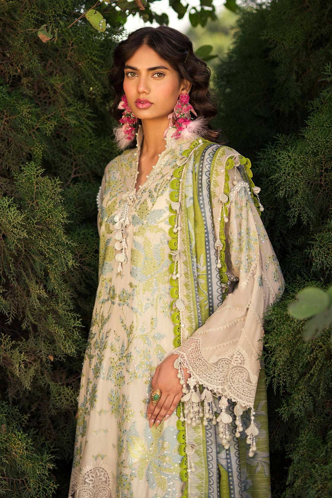 Sana Safinaz | Luxury Collection 24 | L241-008A-3CV by Sana Safinaz - Designer Dress - Type: Ladies Clothes - Available at Libayah - 100% Original
