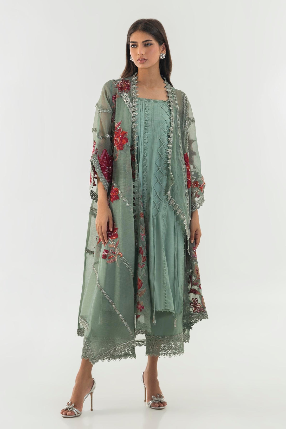 Sana Safinaz | Luxury Pret |  SS24FOR248P2T by Sana Safinaz - Designer Dress - Type: Ladies Clothes - Available at Libayah - 100% Original