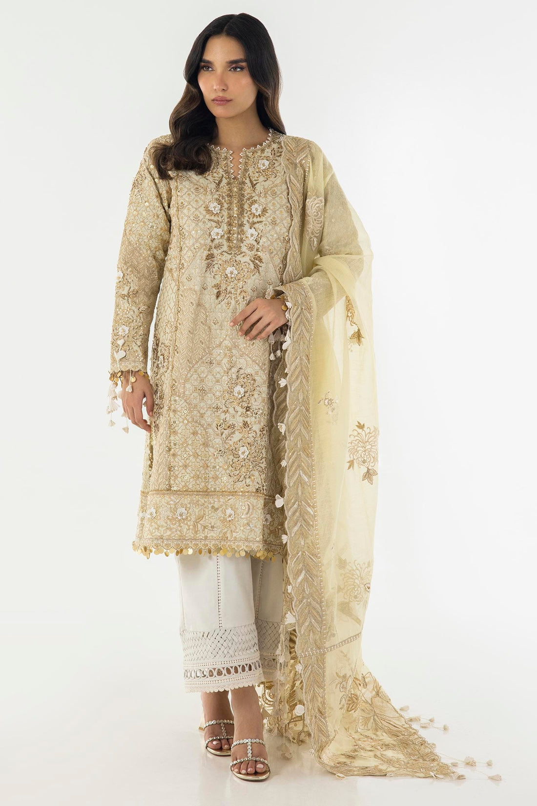 Sana Safinaz | Luxury Pret |  SS24FOR251P3 by Sana Safinaz - Designer Dress - Type: Ladies Clothes - Available at Libayah - 100% Original