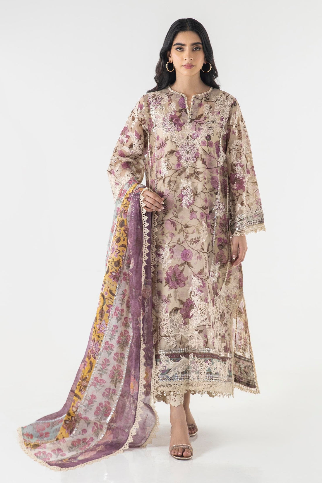Sana Safinaz | Luxury Pret |  SS24FOR233P3 by Sana Safinaz - Designer Dress - Type: Ladies Clothes - Available at Libayah - 100% Original