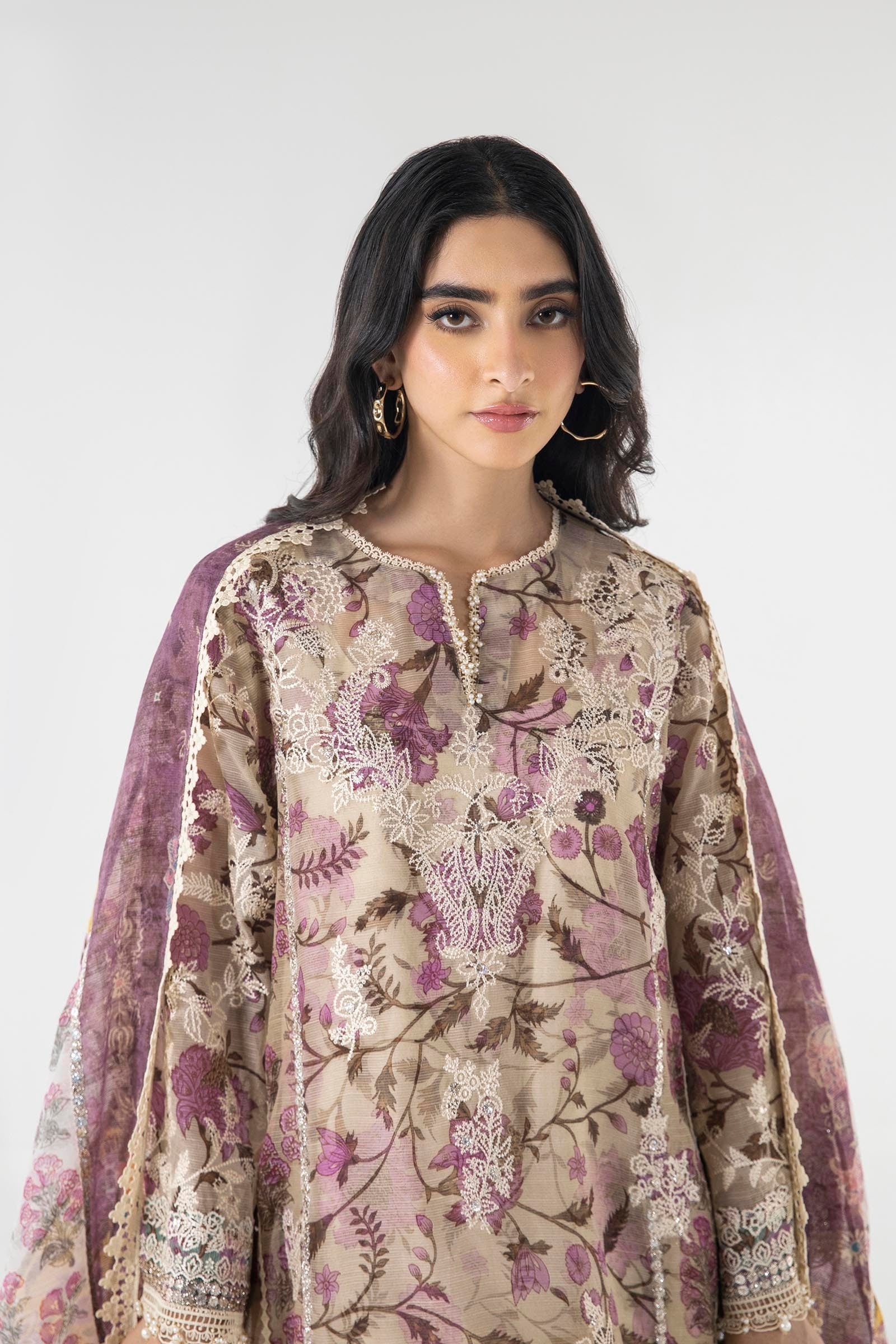 Sana Safinaz | Luxury Pret |  SS24FOR233P3 by Sana Safinaz - Designer Dress - Type: Ladies Clothes - Available at Libayah - 100% Original
