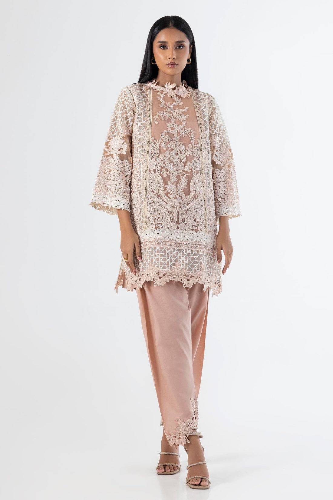 Sana Safinaz | Luxury Pret |  SS24FOR254P2T by Sana Safinaz - Designer Dress - Type: Ladies Clothes - Available at Libayah - 100% Original