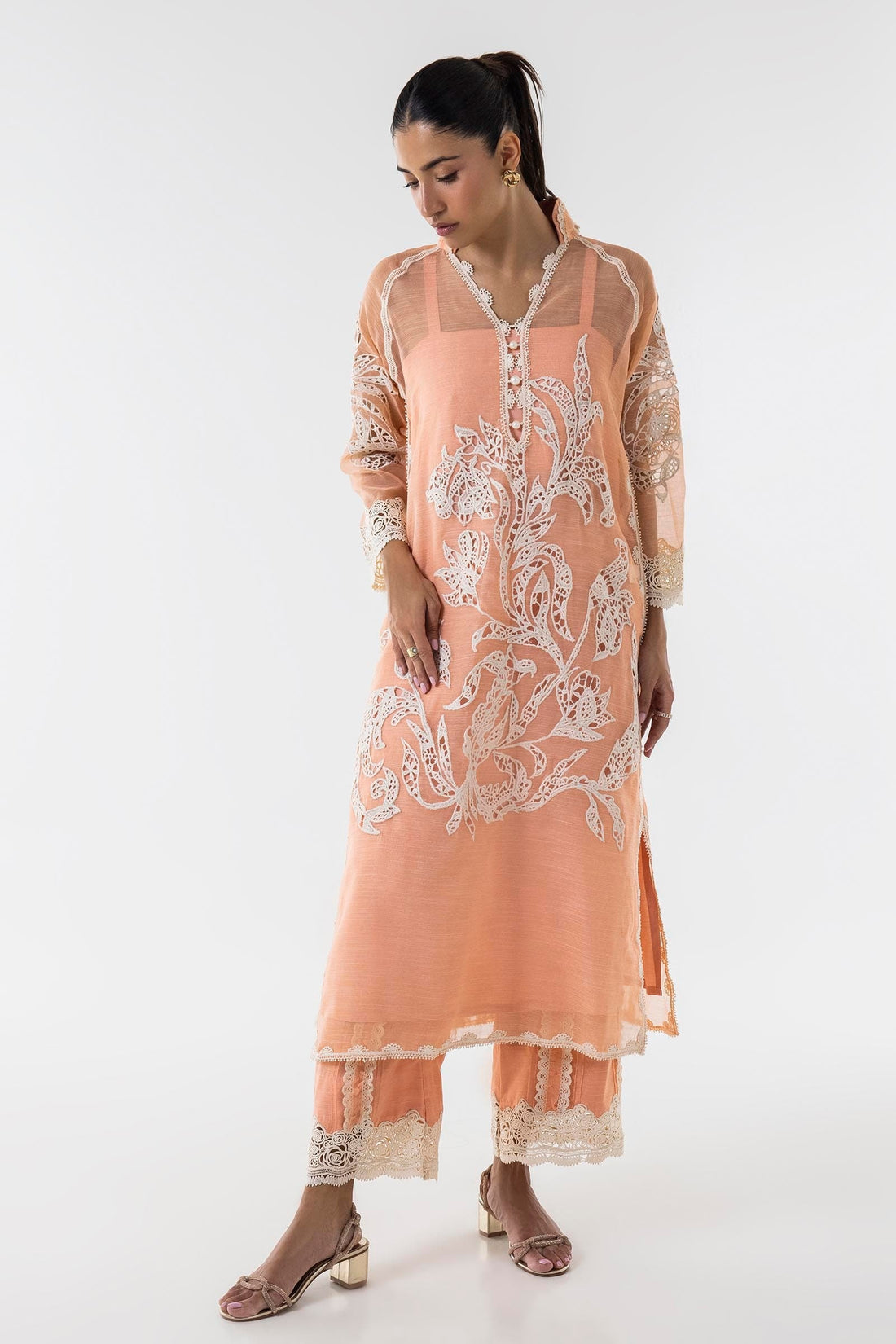Sana Safinaz | Luxury Pret | SS24FOR241P2T by Sana Safinaz - Designer Dress - Type: Ladies Clothes - Available at Libayah - 100% Original
