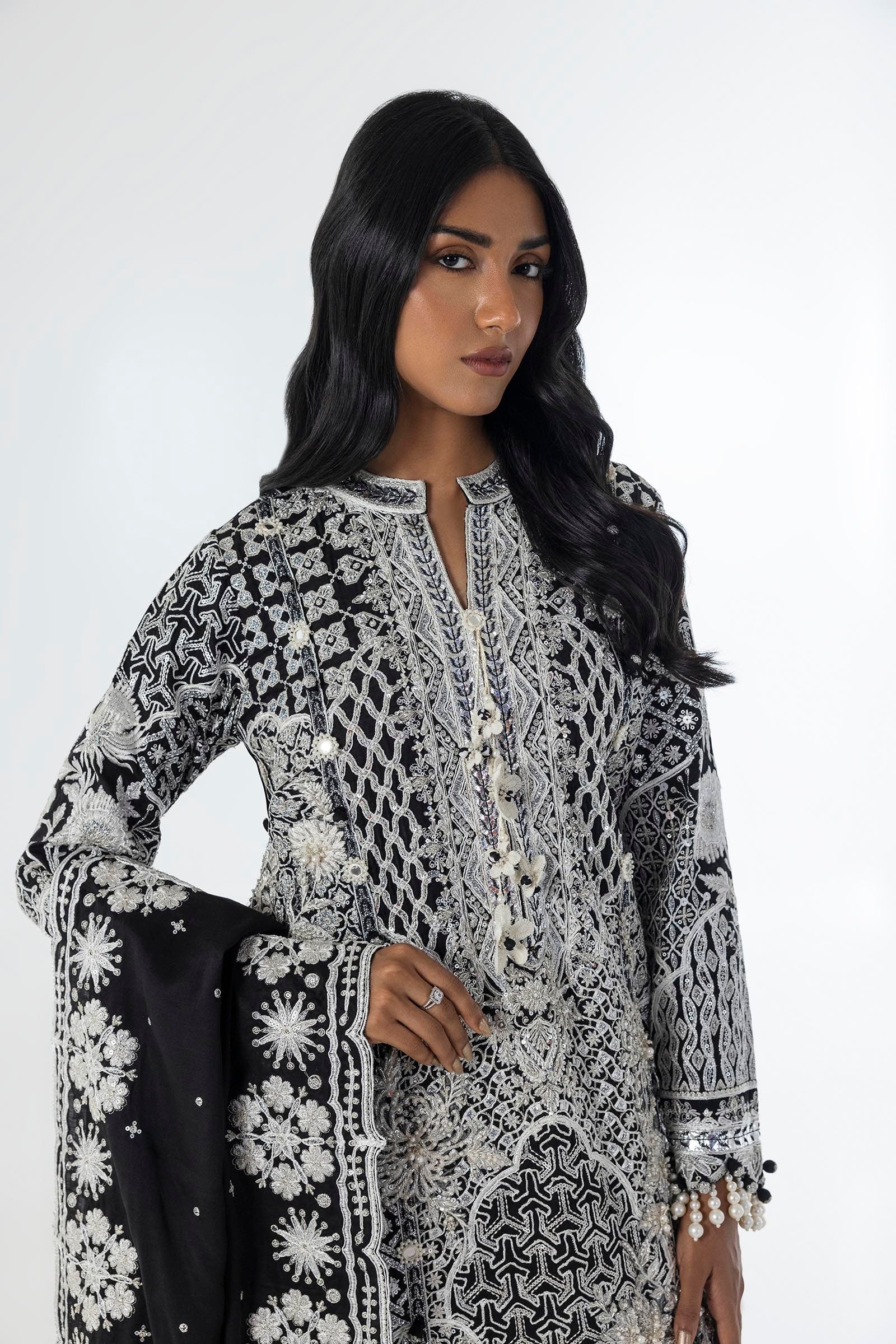 Sana Safinaz | Luxury Pret | SS24FOR263P3 by Sana Safinaz - Designer Dress - Type: Ladies Clothes - Available at Libayah - 100% Original