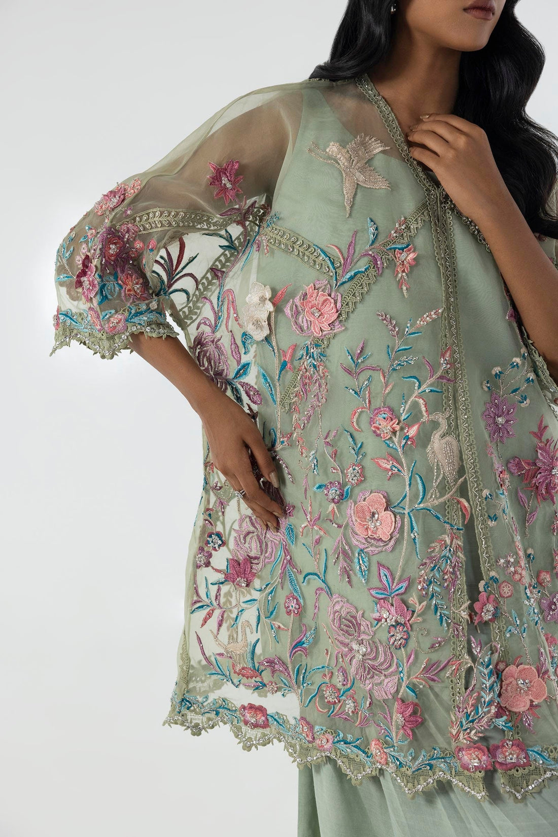 Sana Safinaz | Luxury Pret |  SS24FOR271P2T by Sana Safinaz - Designer Dress - Type: Ladies Clothes - Available at Libayah - 100% Original