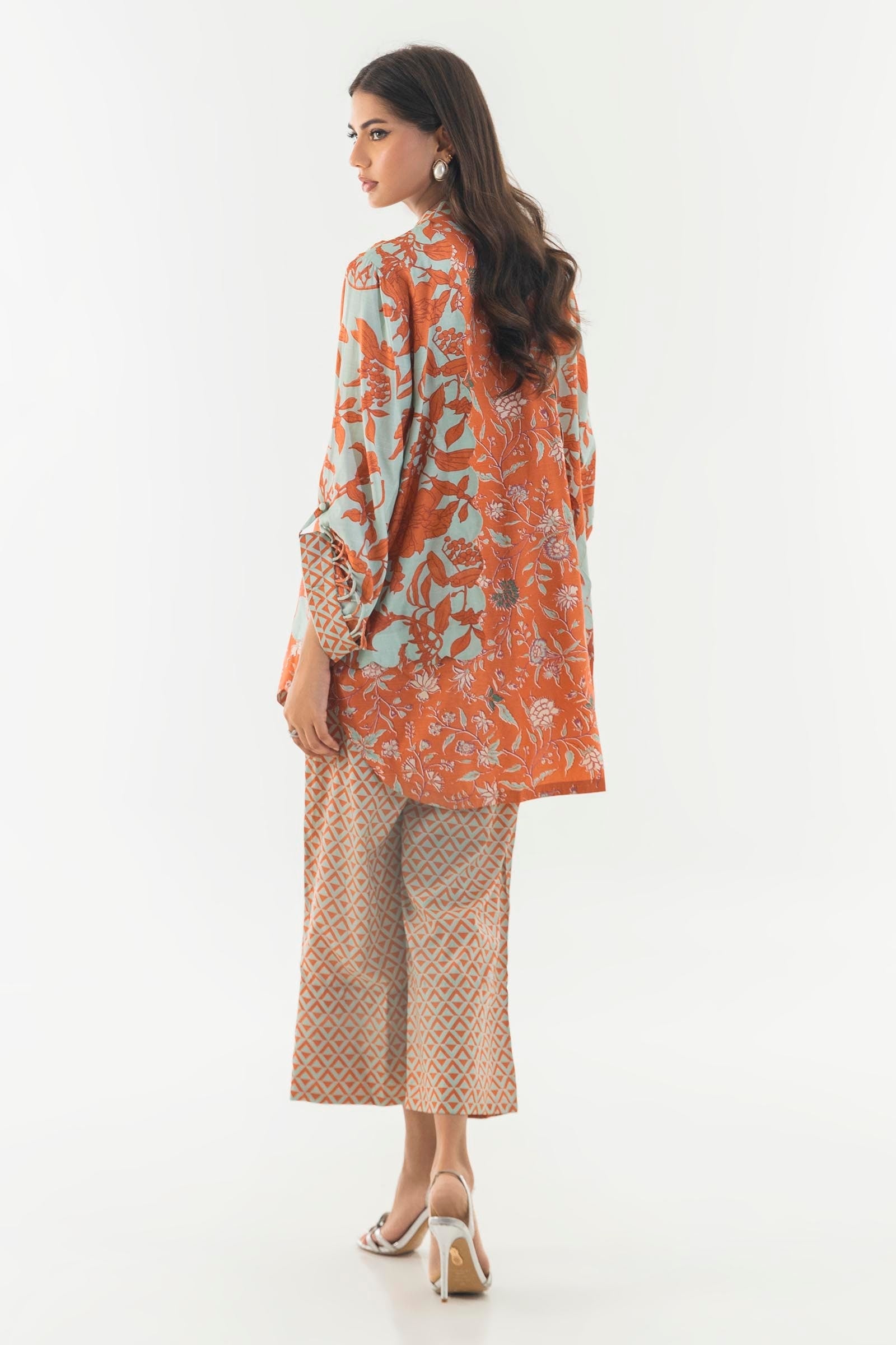Sana Safinaz | Luxury Pret |  SS24FOR228P2T by Sana Safinaz - Designer Dress - Type: Ladies Clothes - Available at Libayah - 100% Original