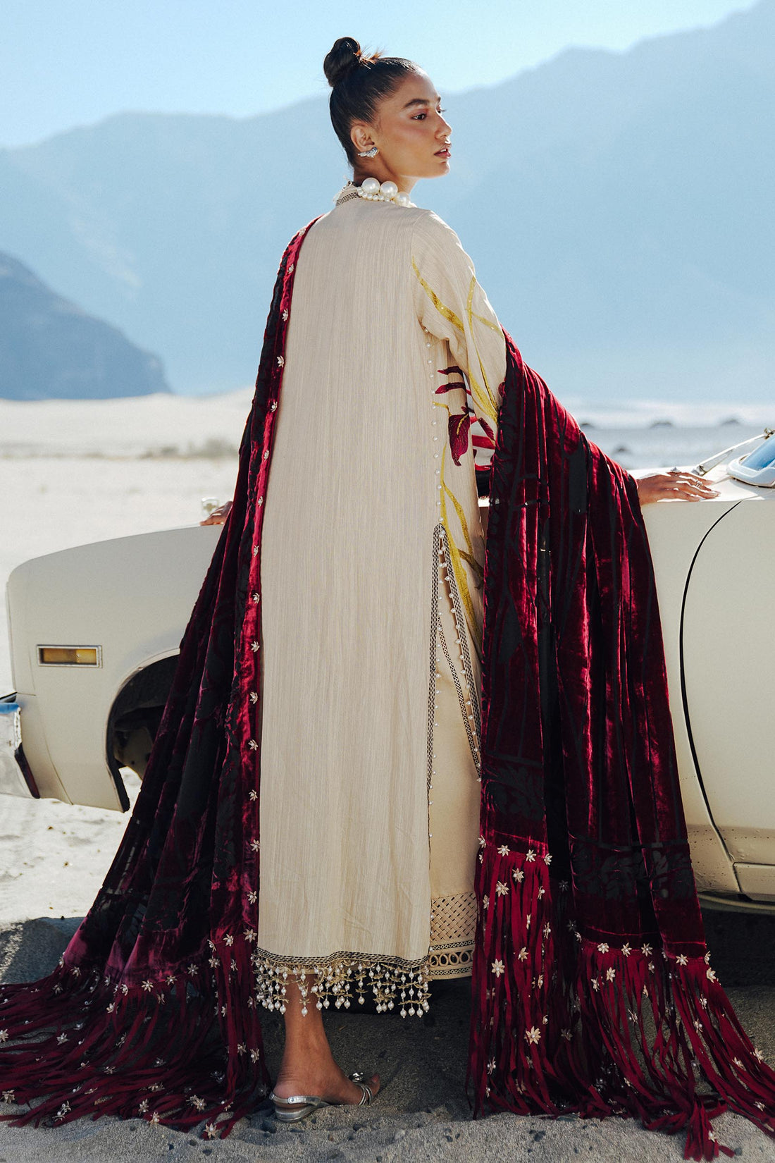 Sana Safinaz | Winter Shawl 24 | S241-003B-3CP by Sana Safinaz - Designer Dress - Type: Ladies Clothes - Available at Libayah - 100% Original