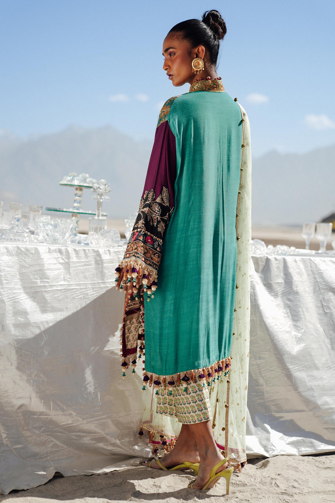 Sana Safinaz | Winter Shawl 24 | S241-004A-3CP by Sana Safinaz - Designer Dress - Type: Ladies Clothes - Available at Libayah - 100% Original