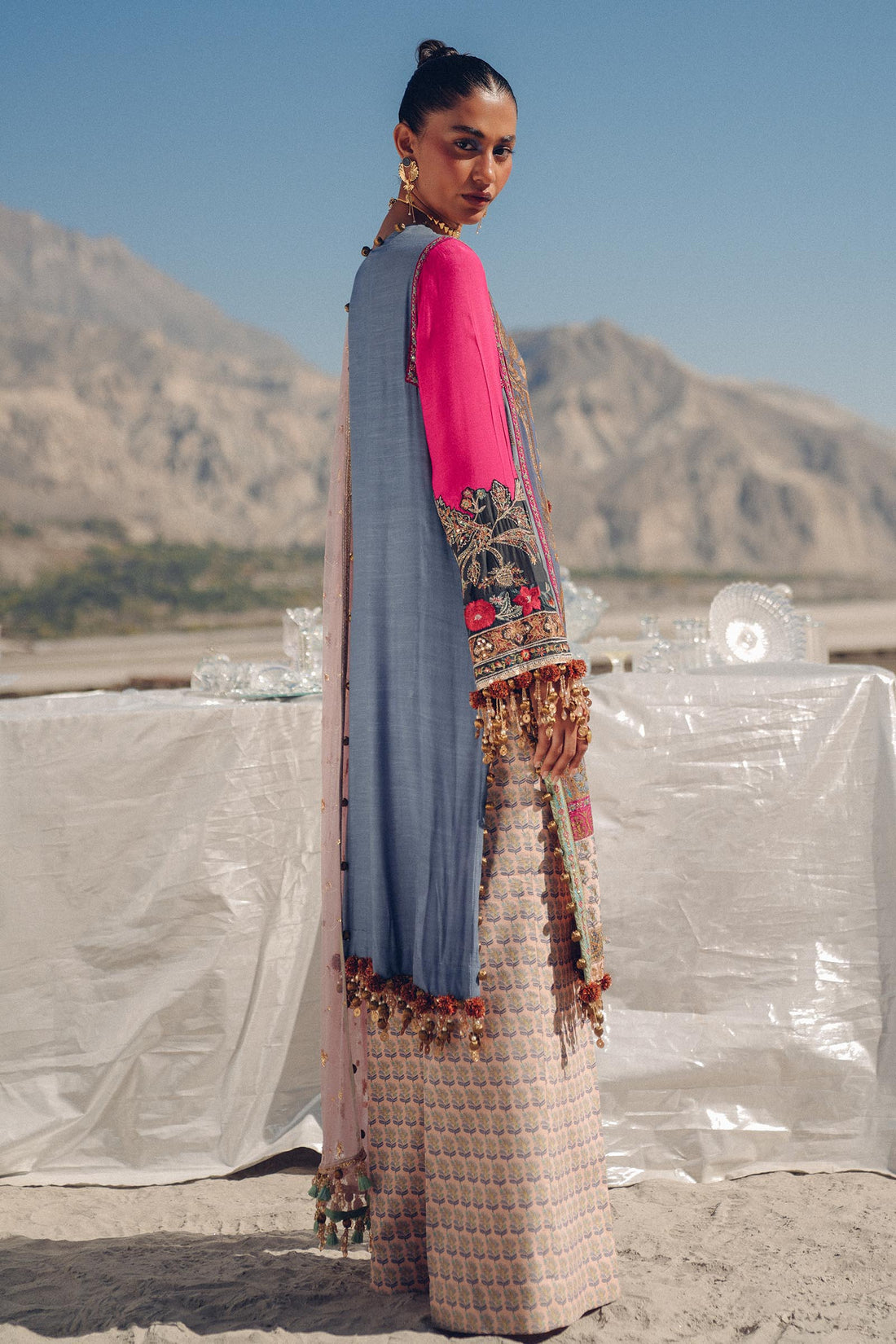 Sana Safinaz | Winter Shawl 24 | S241-004B-3CP by Sana Safinaz - Designer Dress - Type: Ladies Clothes - Available at Libayah - 100% Original