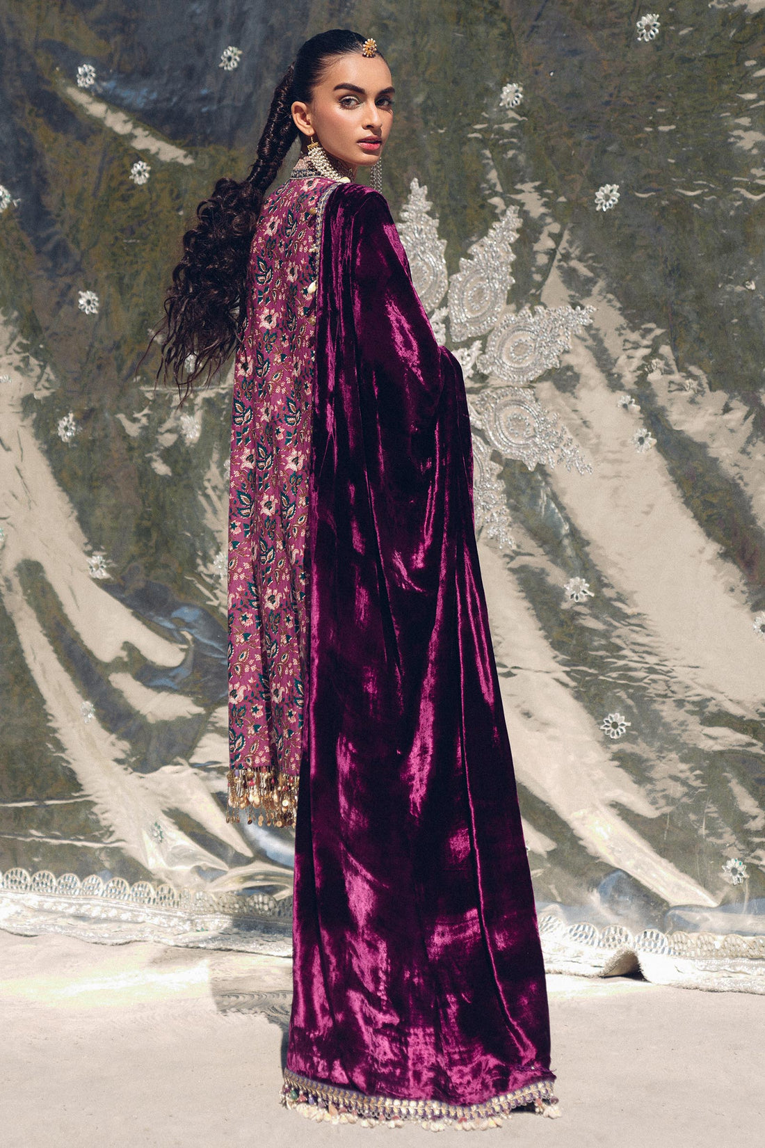 Sana Safinaz | Winter Shawl 24 | S241-006A-3CP by Sana Safinaz - Designer Dress - Type: Ladies Clothes - Available at Libayah - 100% Original