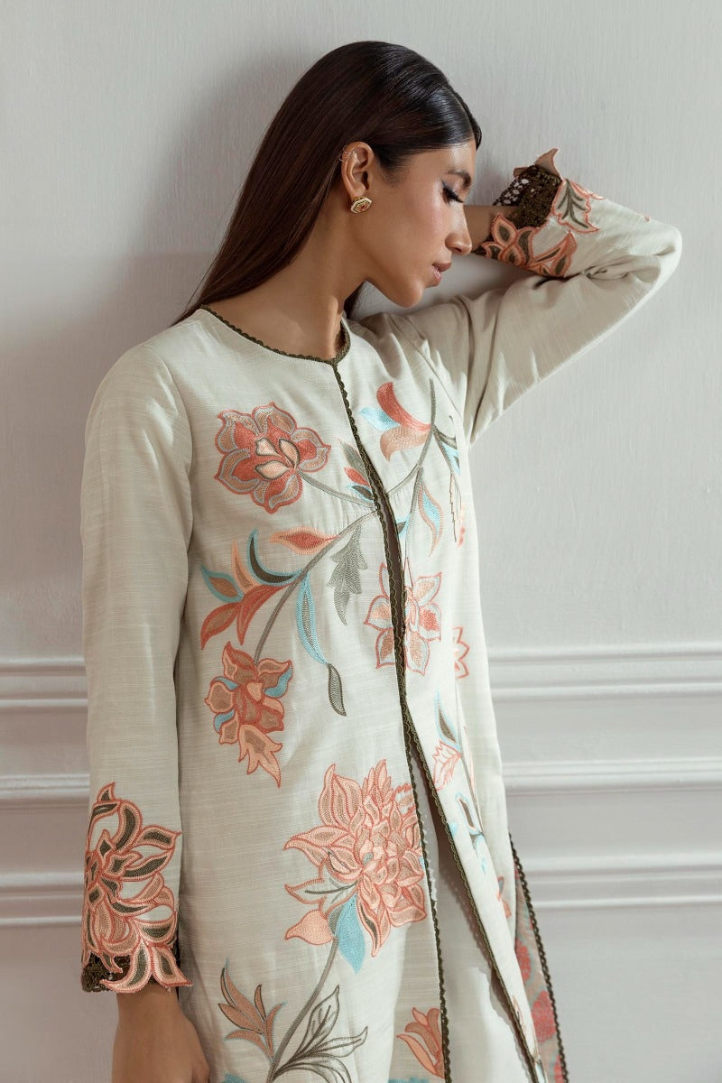 Sana Safinaz | Luxury Pret |  FW23FOR132 by Sana Safinaz - Designer Dress - Type: Ladies Clothes - Available at Libayah - 100% Original
