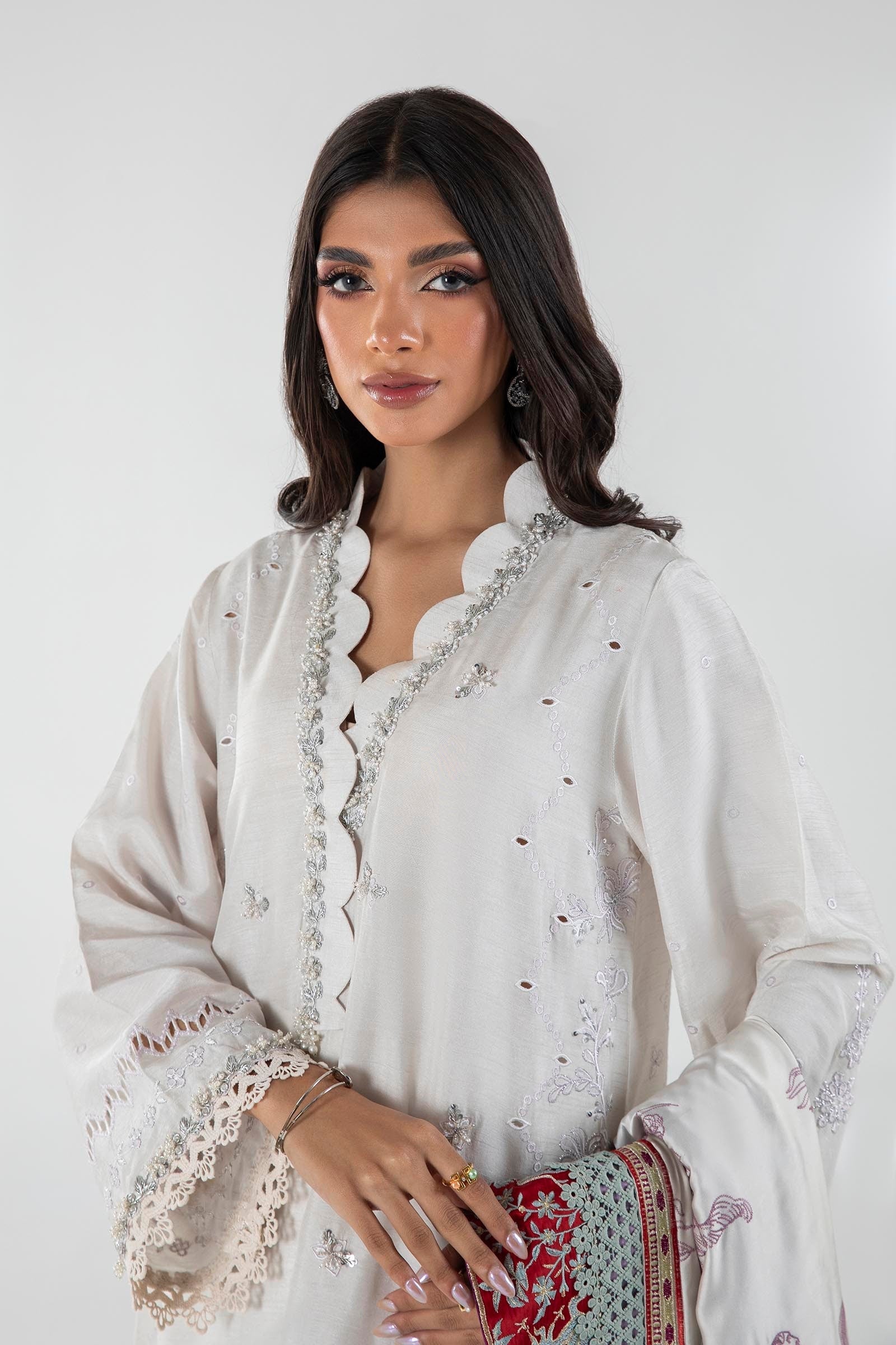 Sana Safinaz | Luxury Pret |  FW23FOR156P3 by Sana Safinaz - Designer Dress - Type: Ladies Clothes - Available at Libayah - 100% Original